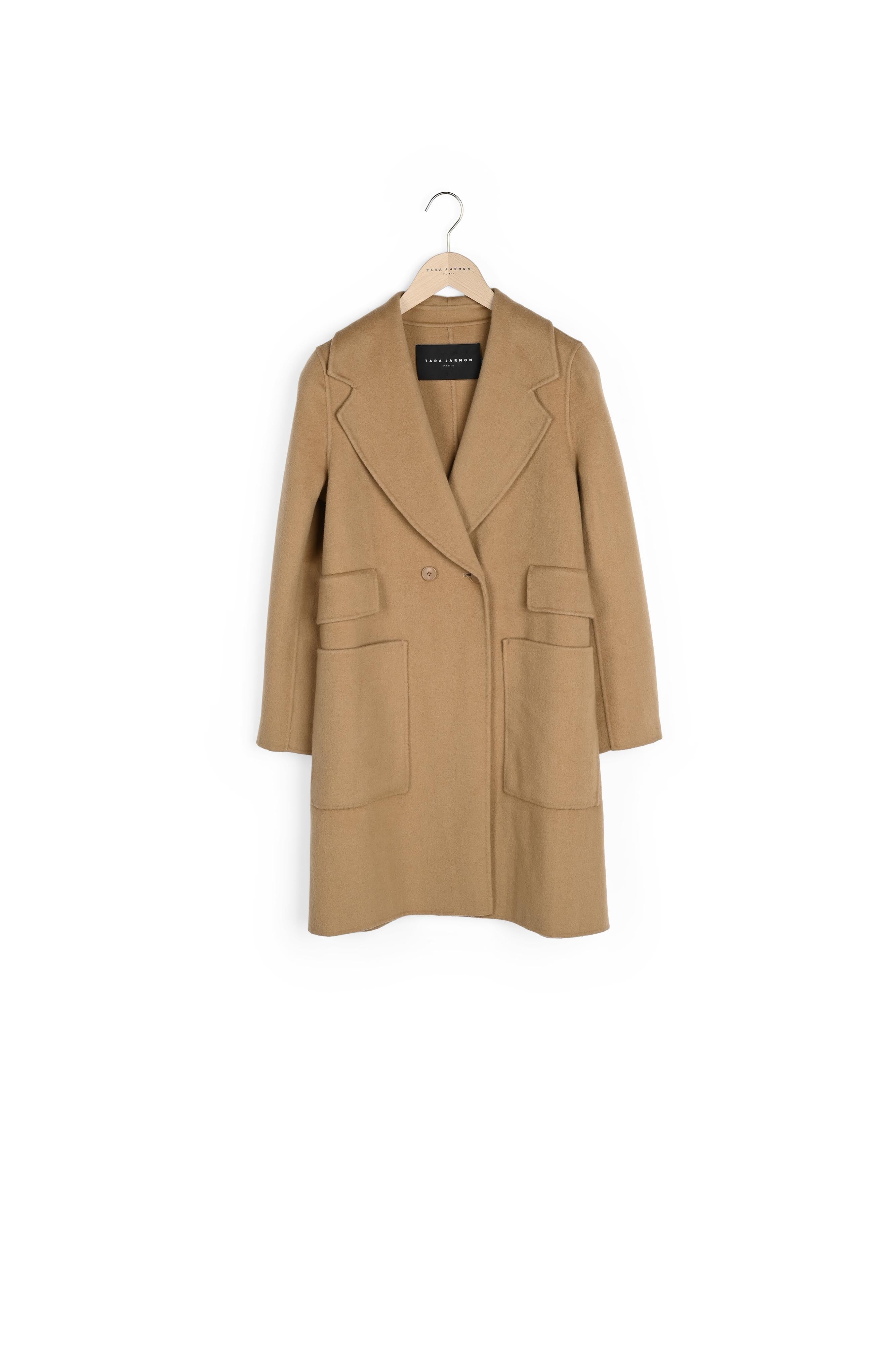 Manteau Masha double face camel en laine Faume - seconde main