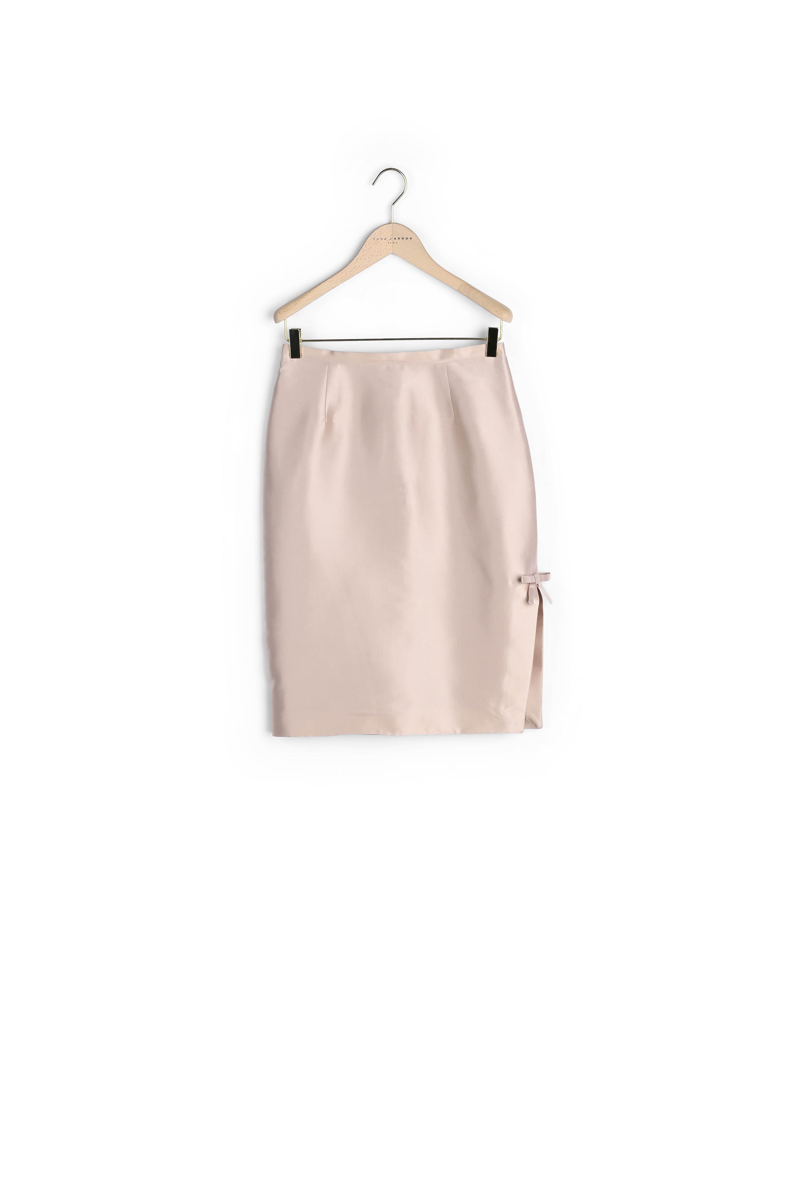 Jupe Jade nude en satin Faume - seconde main