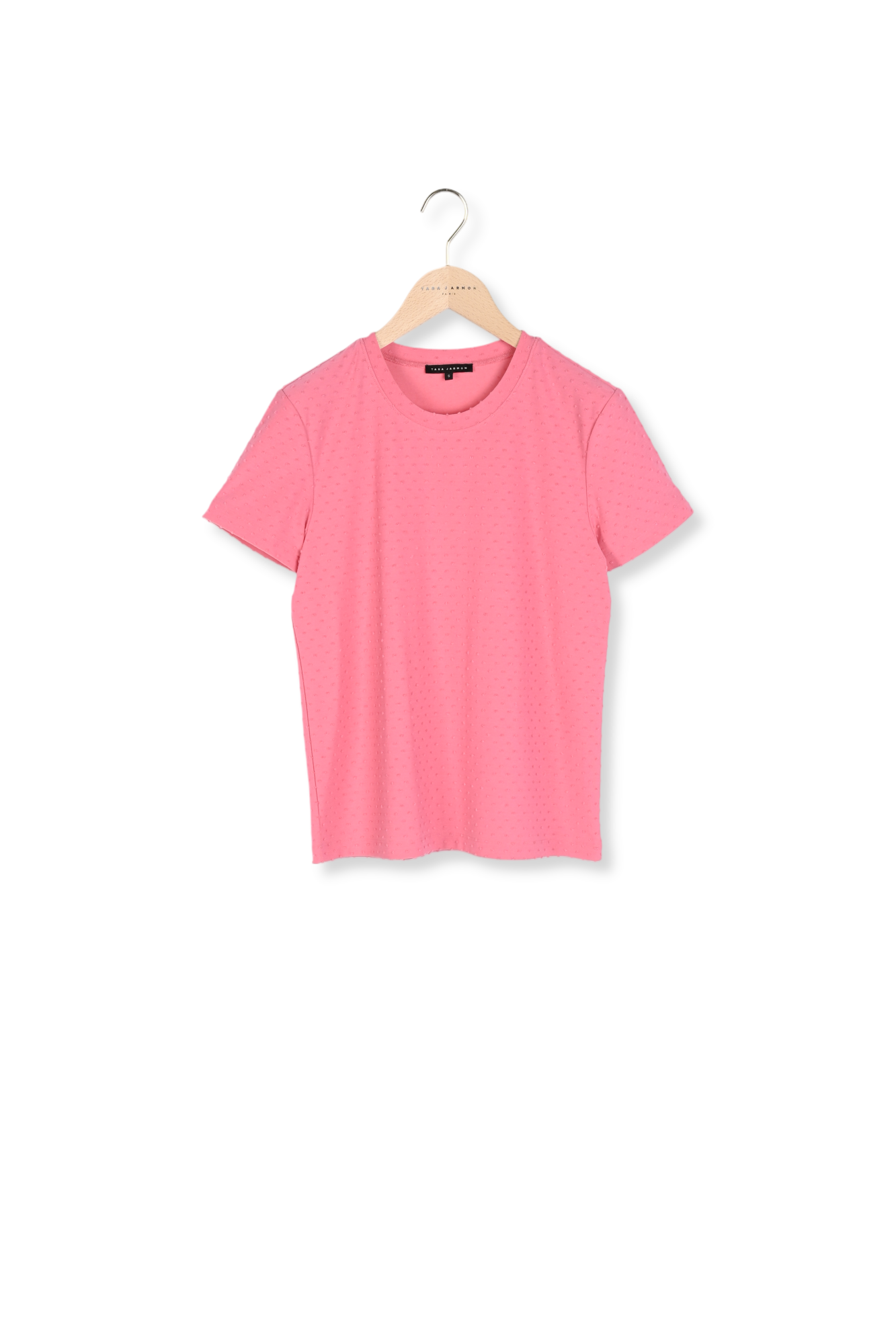 T-shirt Tere rose en jersey plumetis Faume - seconde main