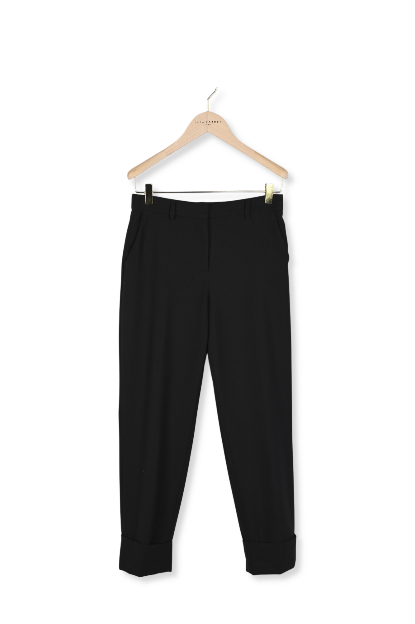 Pantalon noir en laine froide Philippa Faume - seconde main