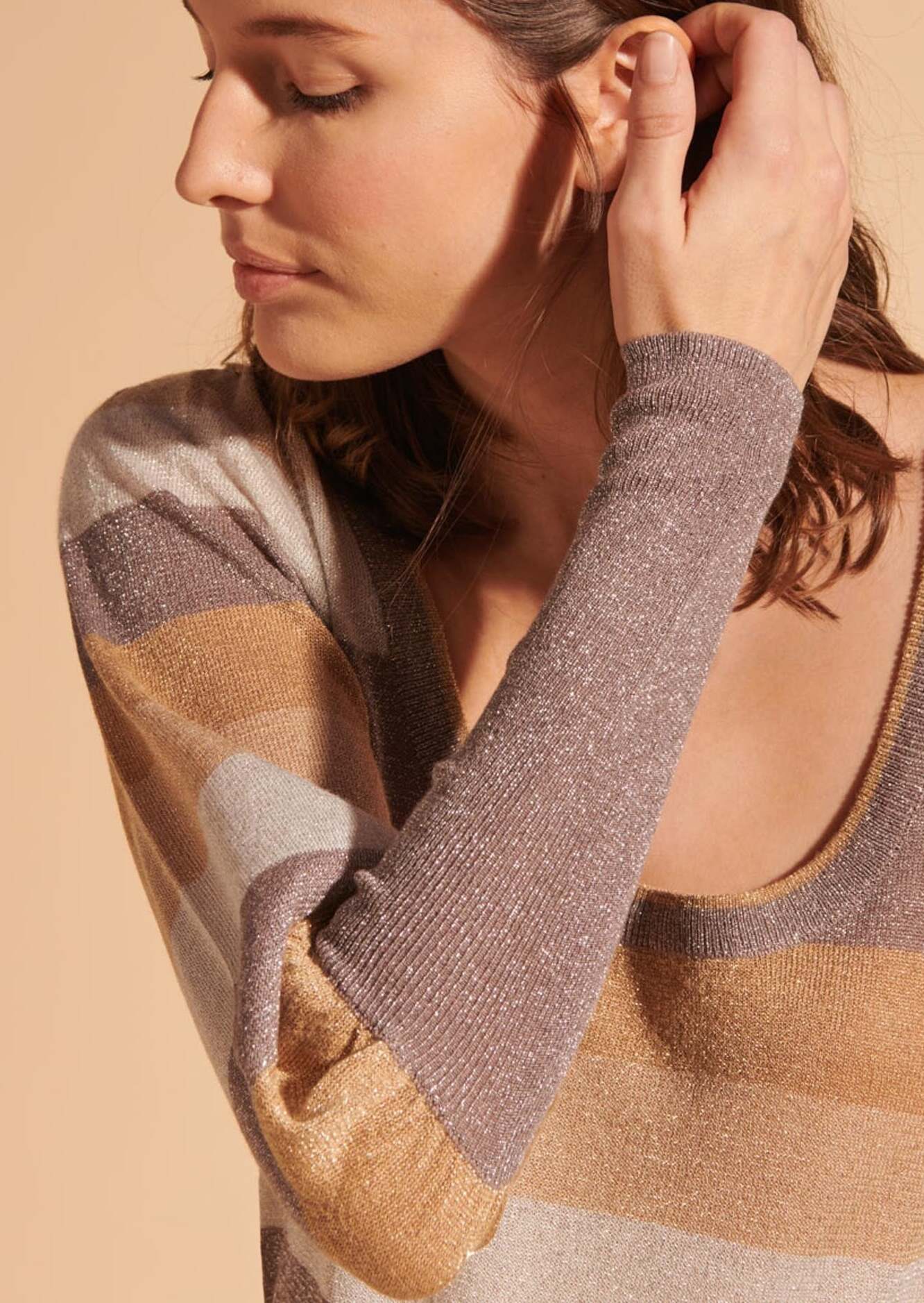 Maille Noéline lurex tricolore Faume - seconde main