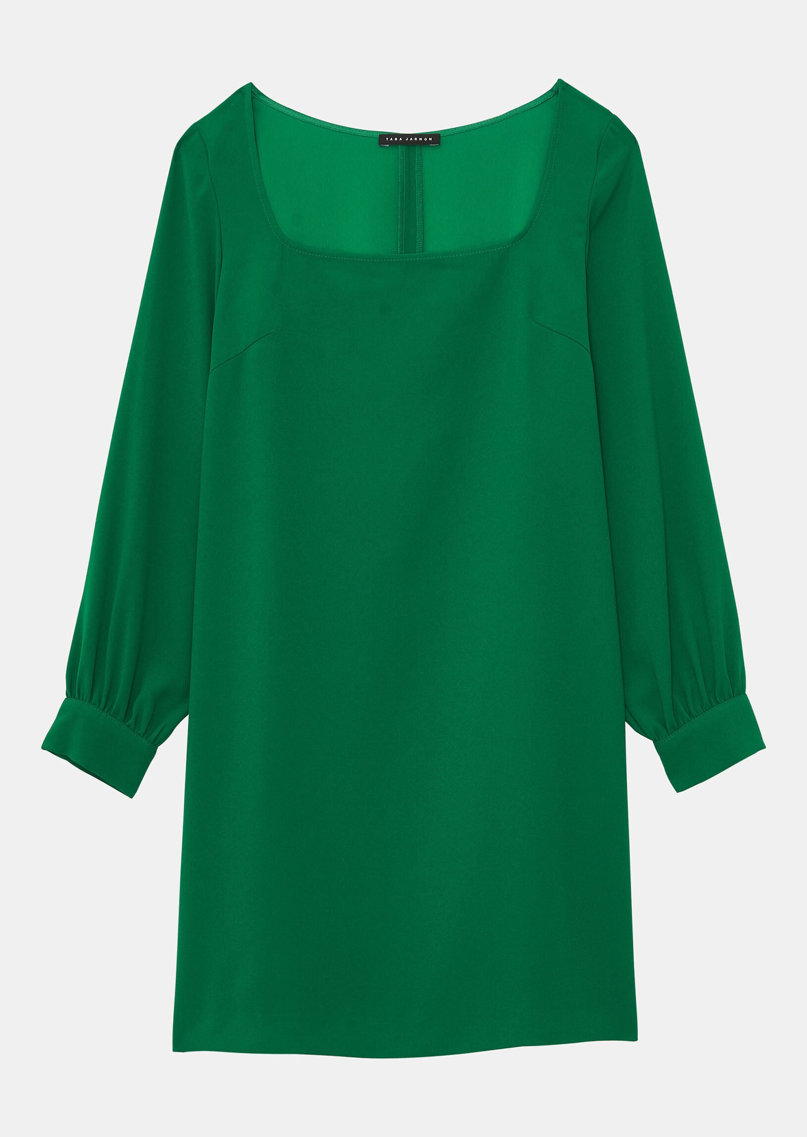 Robe Robina verte en crêpe Faume - seconde main