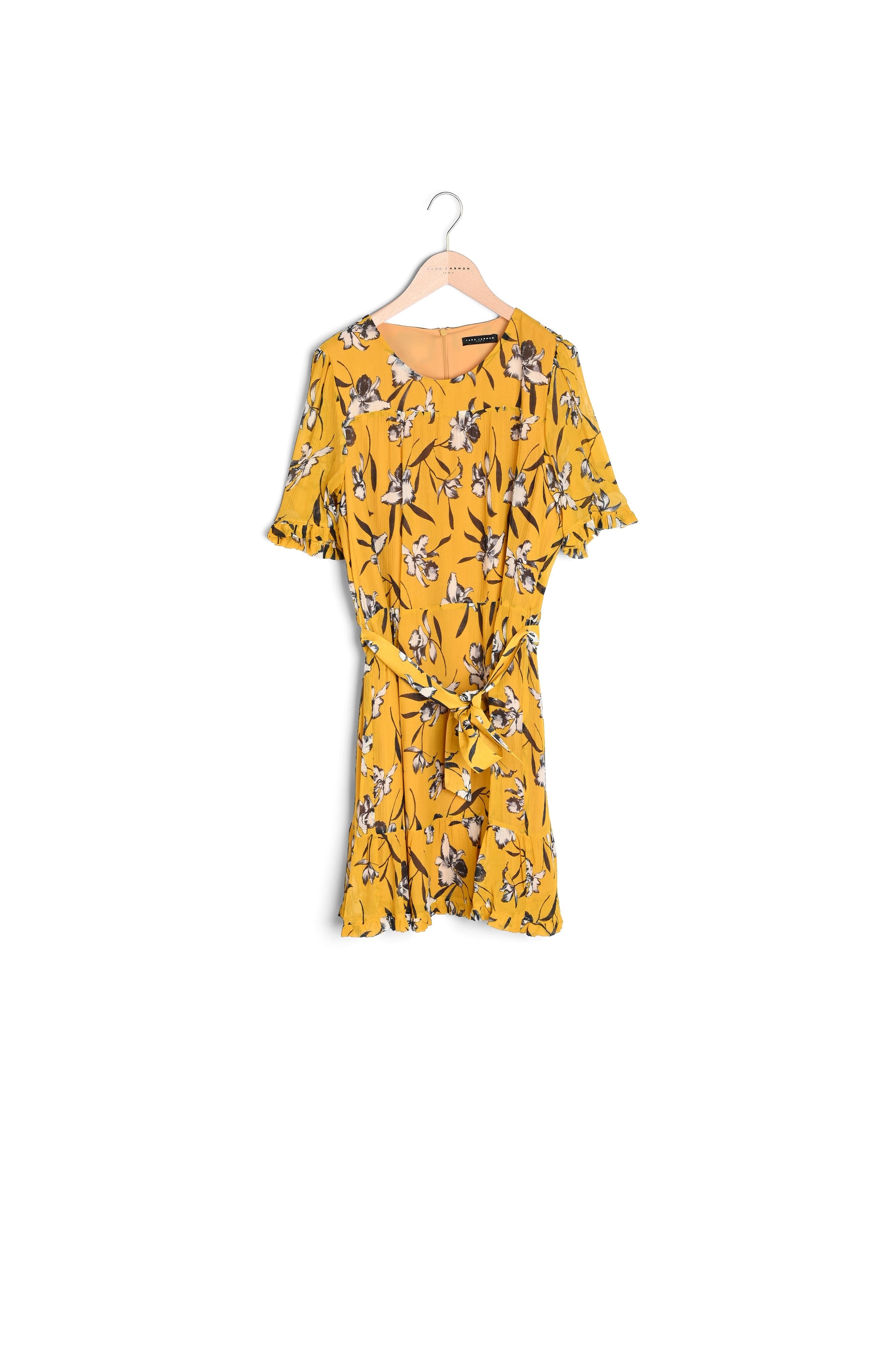 Robe Rioha jaune imprimé fleuri Faume - seconde main