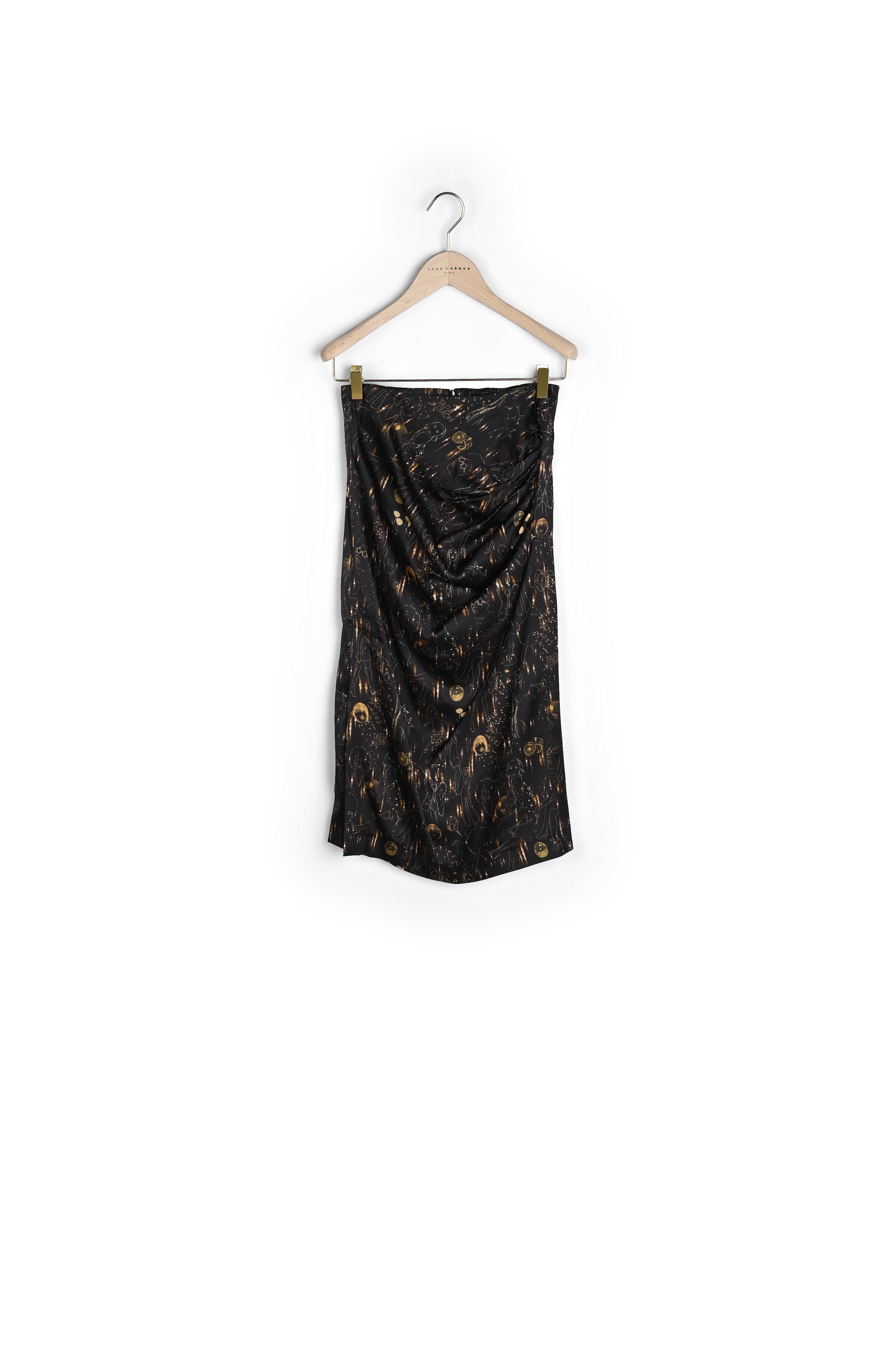 Jupe Jazz noire imprimé Tara Party Faume - seconde main