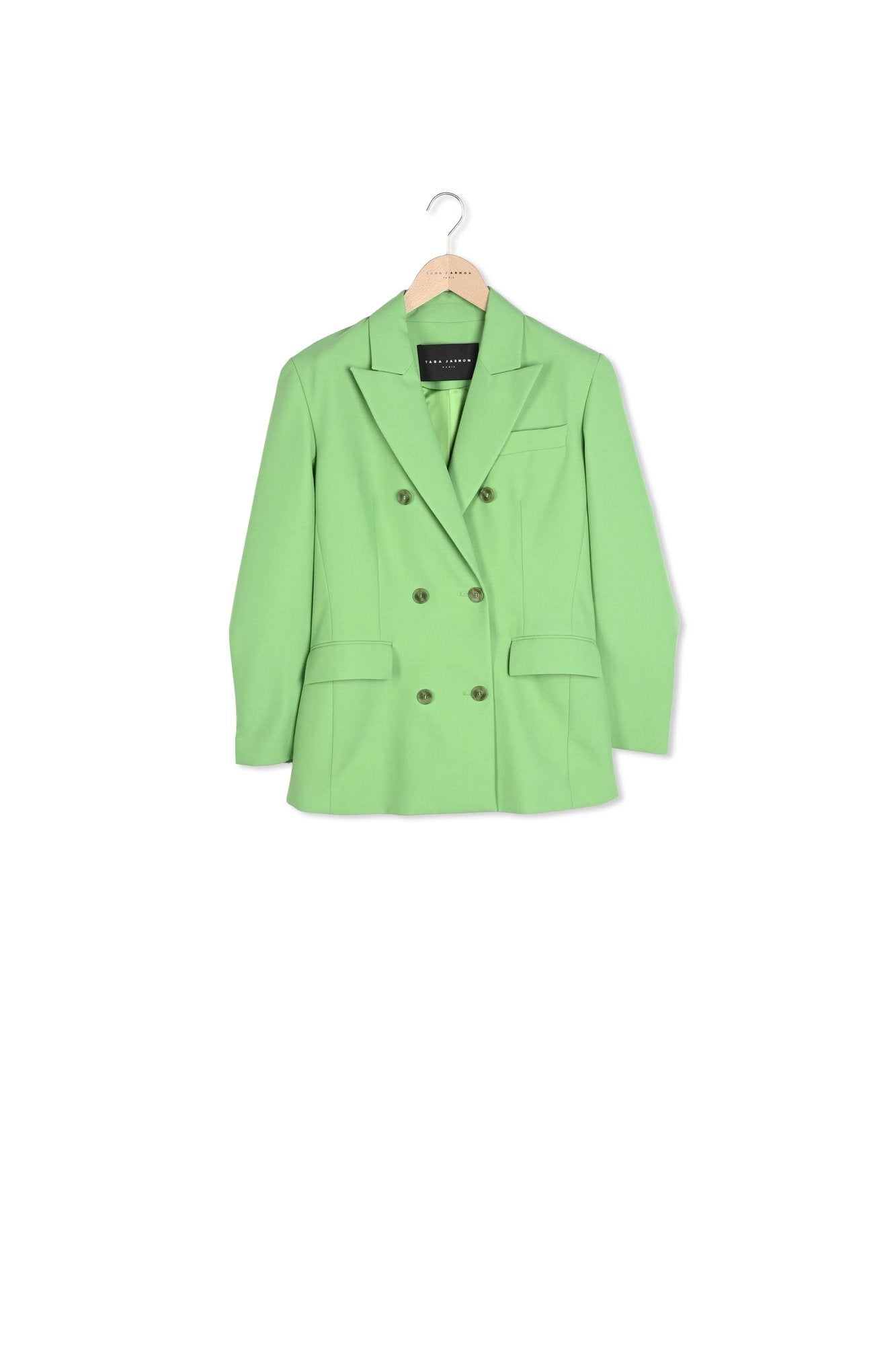 Veste Viola verte en laine froide Faume - seconde main