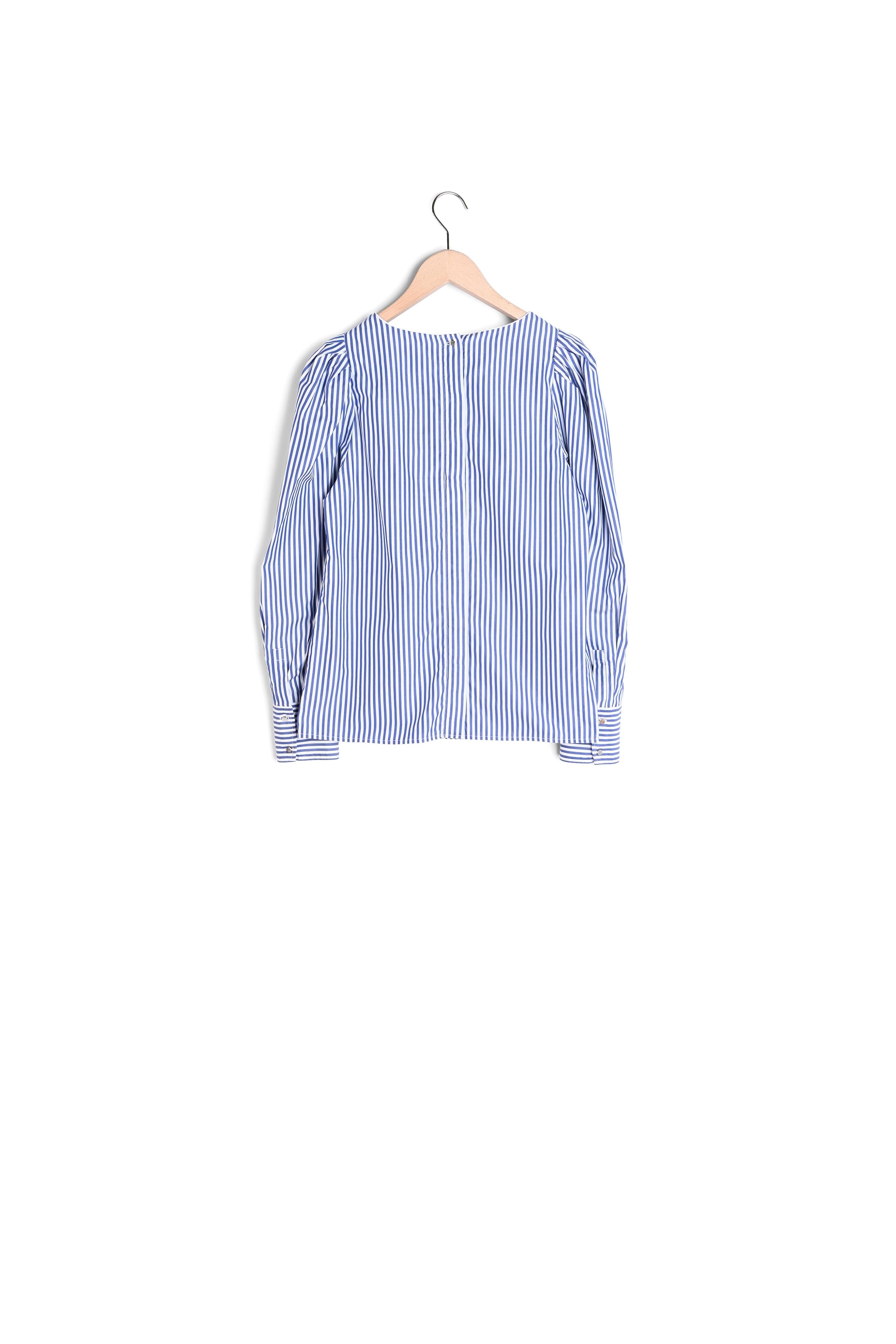 Top Tammy bleu à rayures en popeline Faume - seconde main