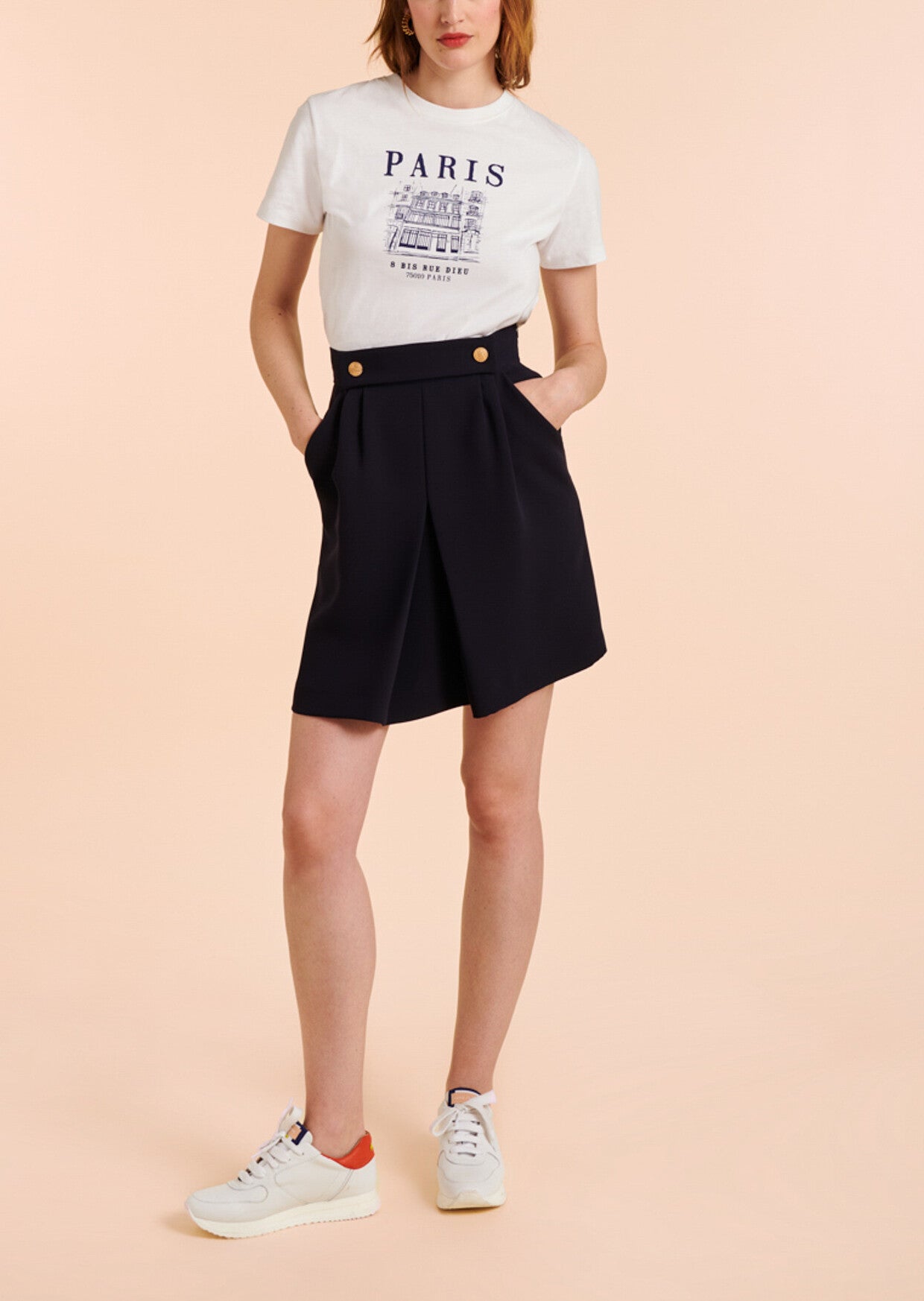 Jupe Josephine courte bleu nuit Faume - seconde main