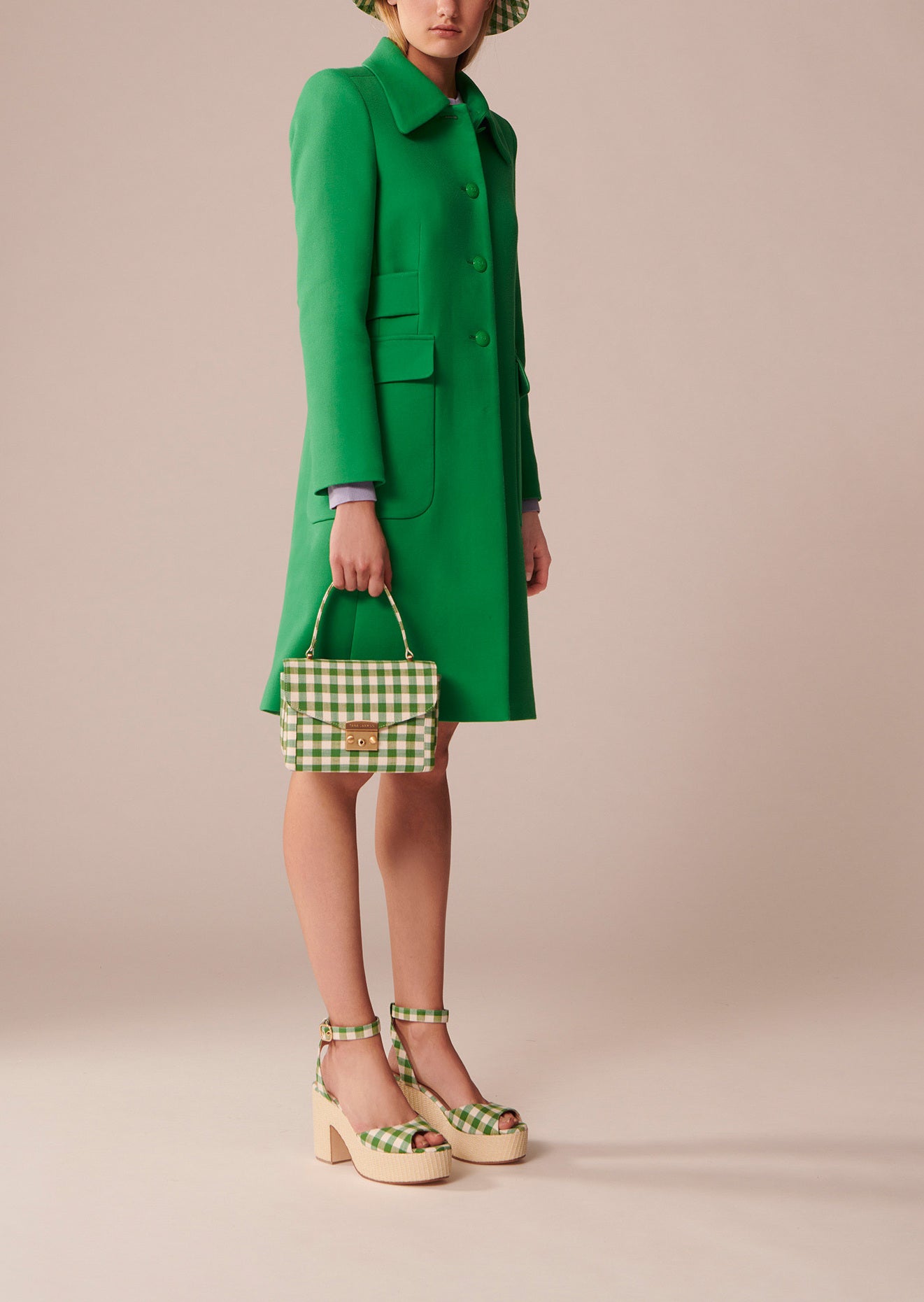 Manteau Mallory vert émeraude en coton Faume - seconde main