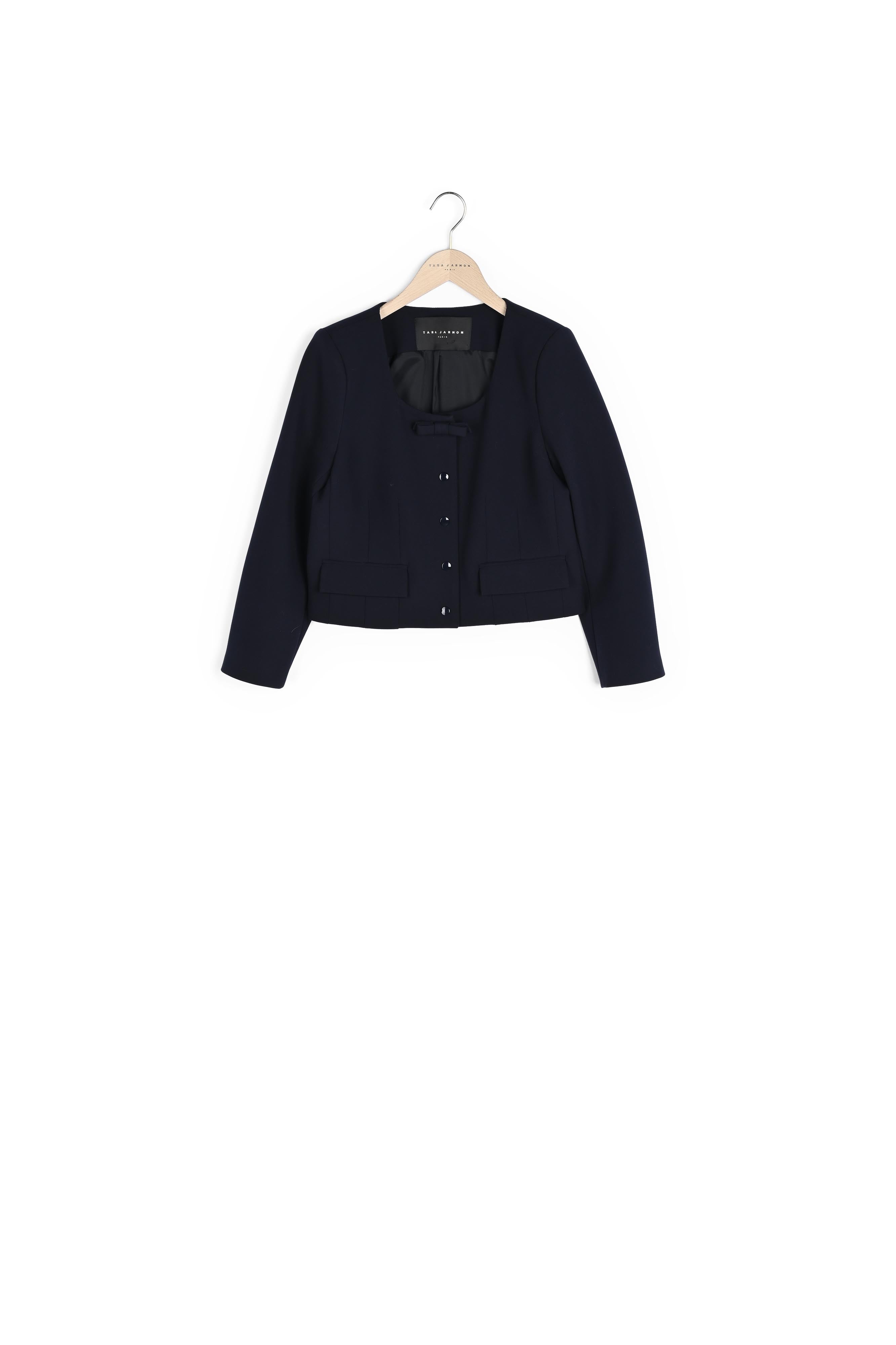Veste Vernis bleu nuit en toile double Faume - seconde main