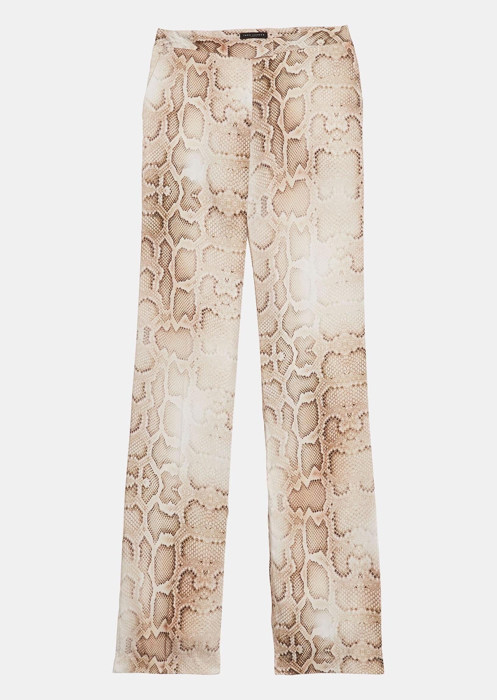 Pantalon Patti écru imprimé python Faume - seconde main