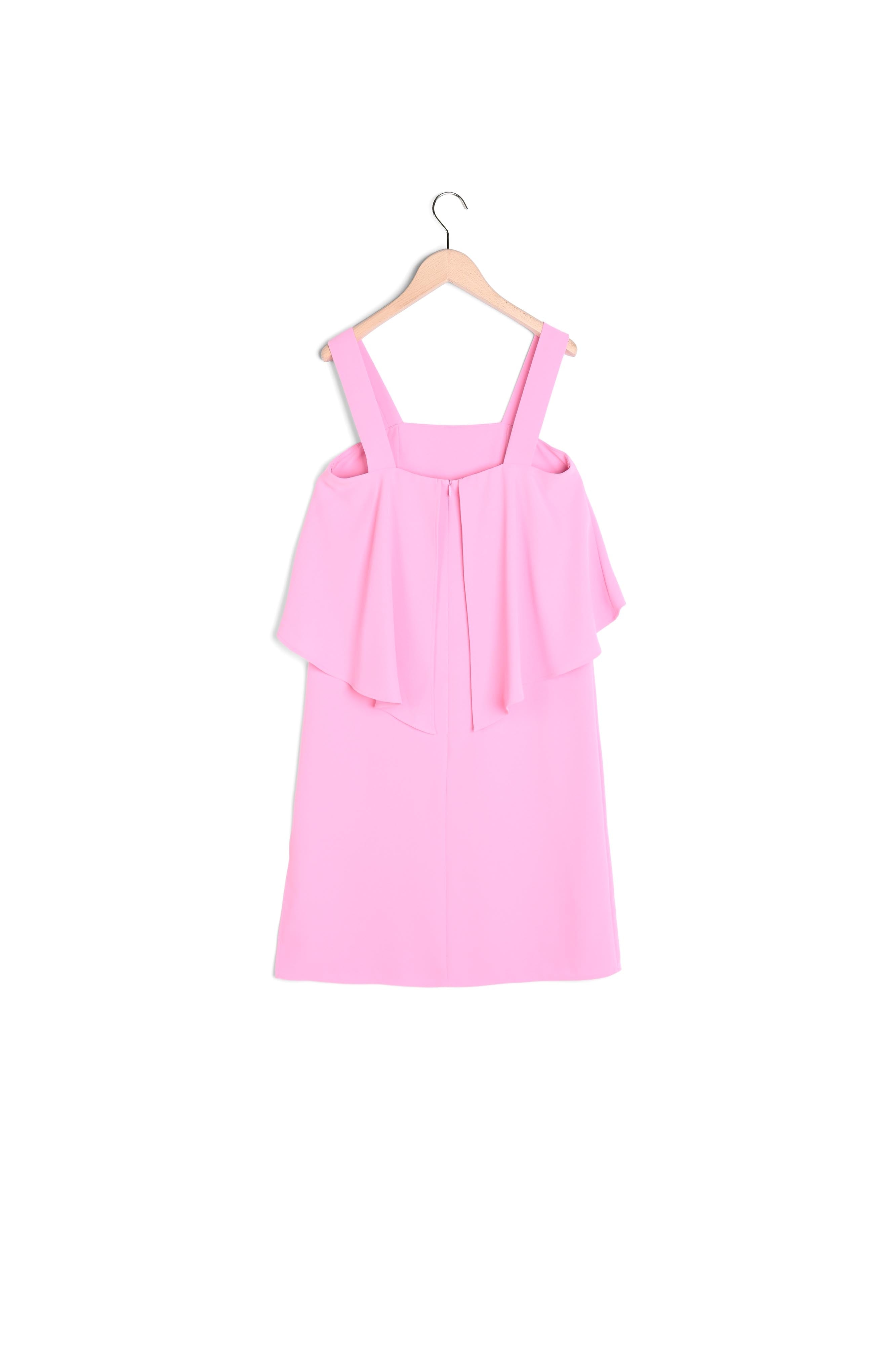 Robe Riisi rose en crêpe Faume - seconde main