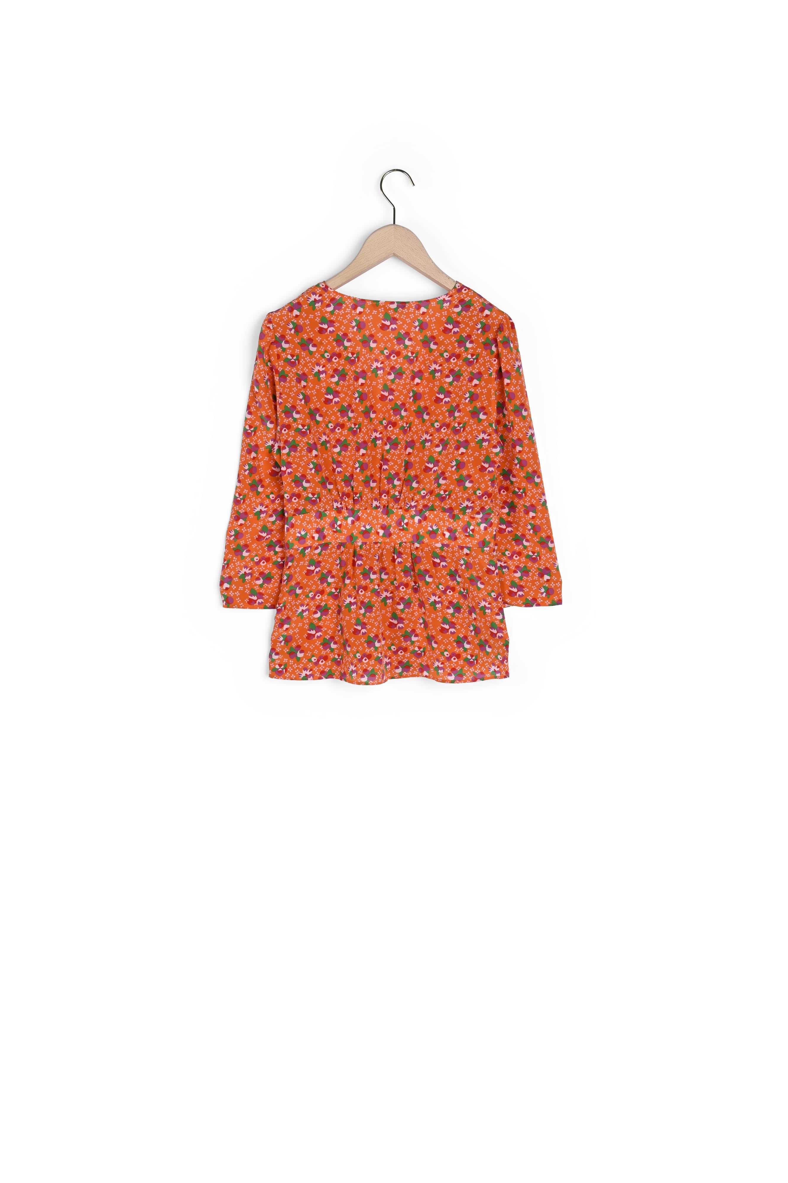 Top orange imprimé multicolor Faume - seconde main