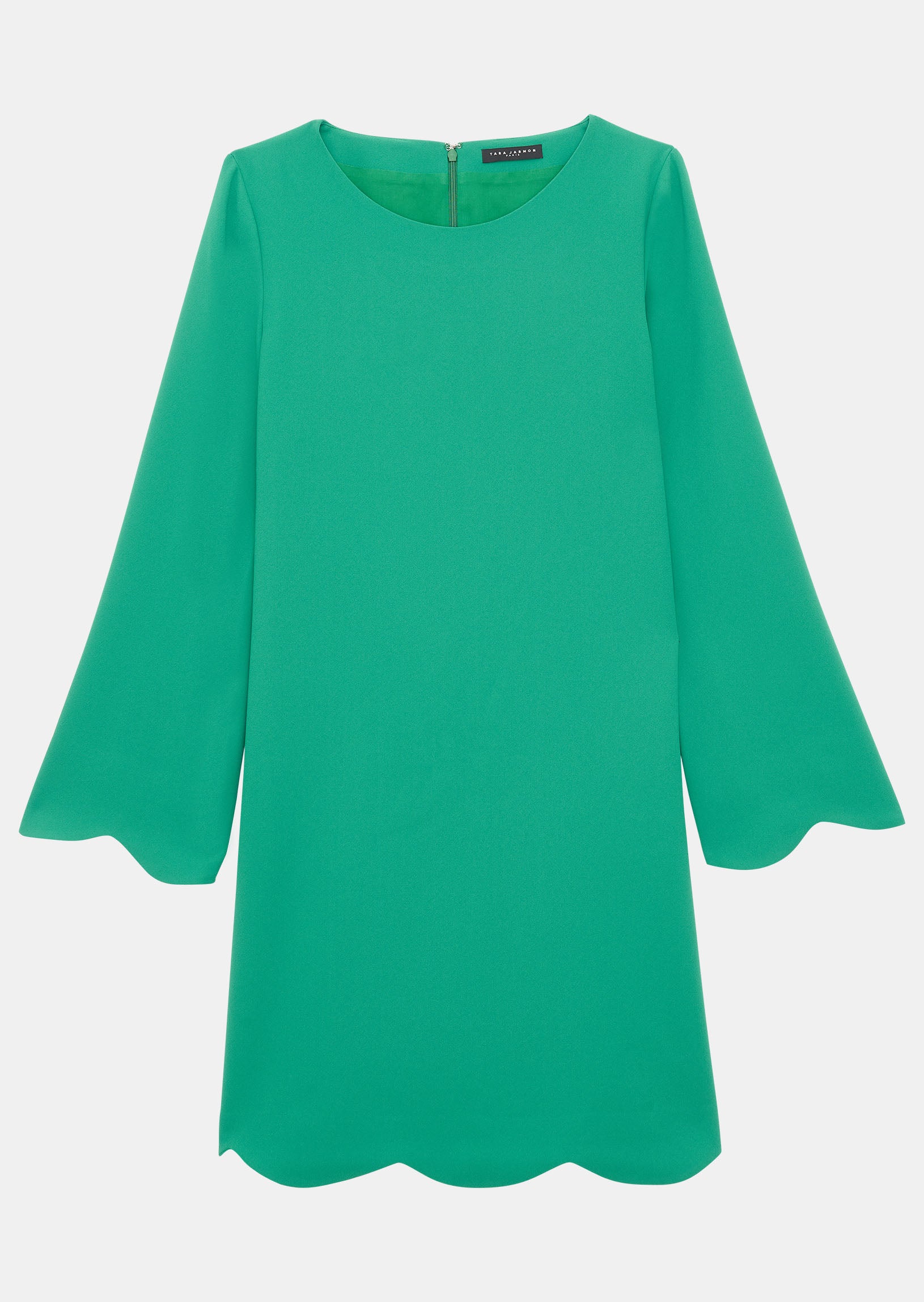 Robe Ruoda vert émeraude en crêpe Faume - seconde main