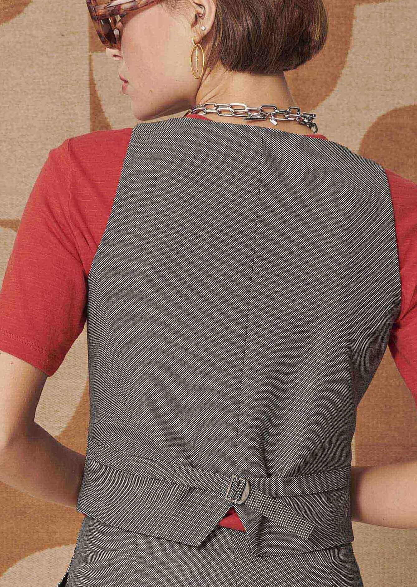 Gilet d'homme Gianna noir en tissu caviar Faume - seconde main