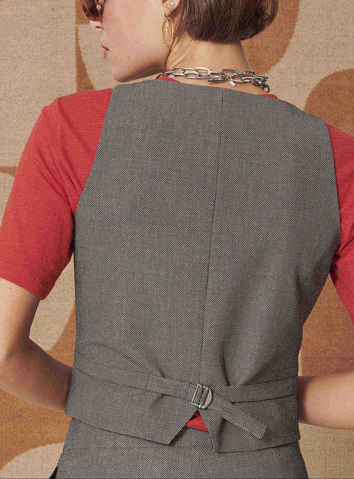 Gilet d'homme Gianna noir en tissu caviar Faume - seconde main