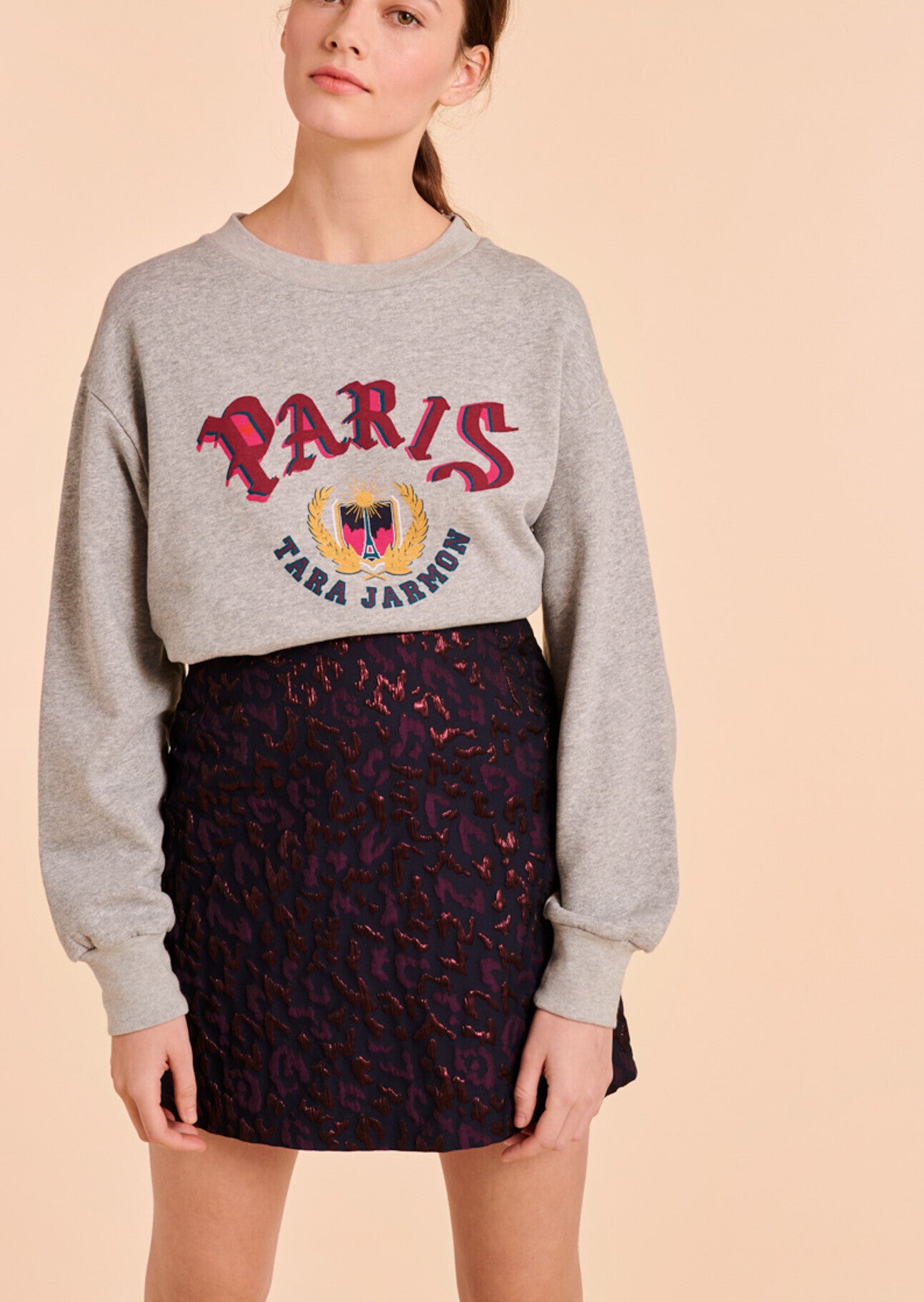 Jupe Jada en jacquard léopard Faume - seconde main