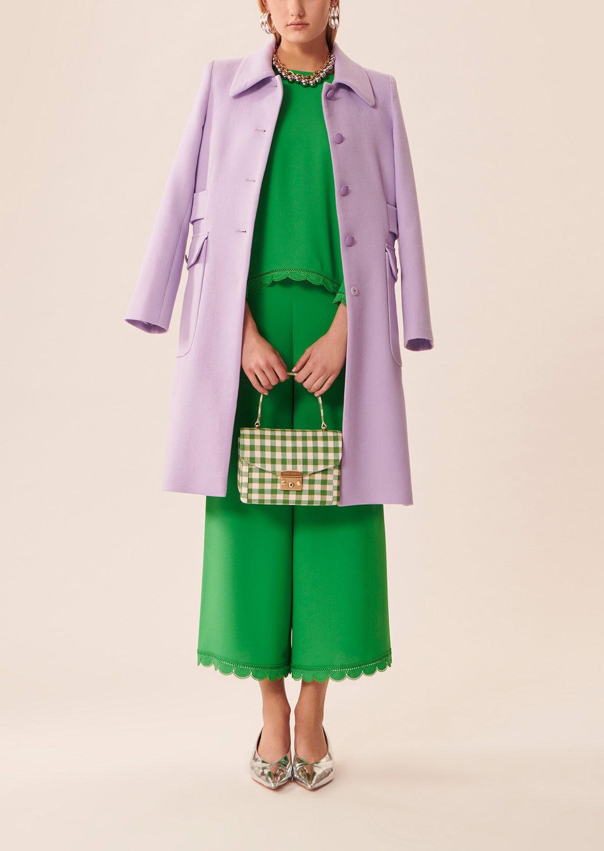 Top Teddy vert émeraude en crêpe Faume - seconde main