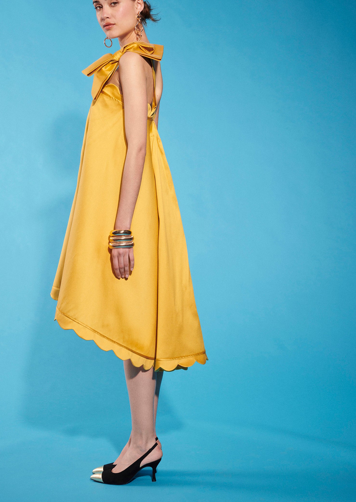 Robe Rococo jaune Faume - seconde main