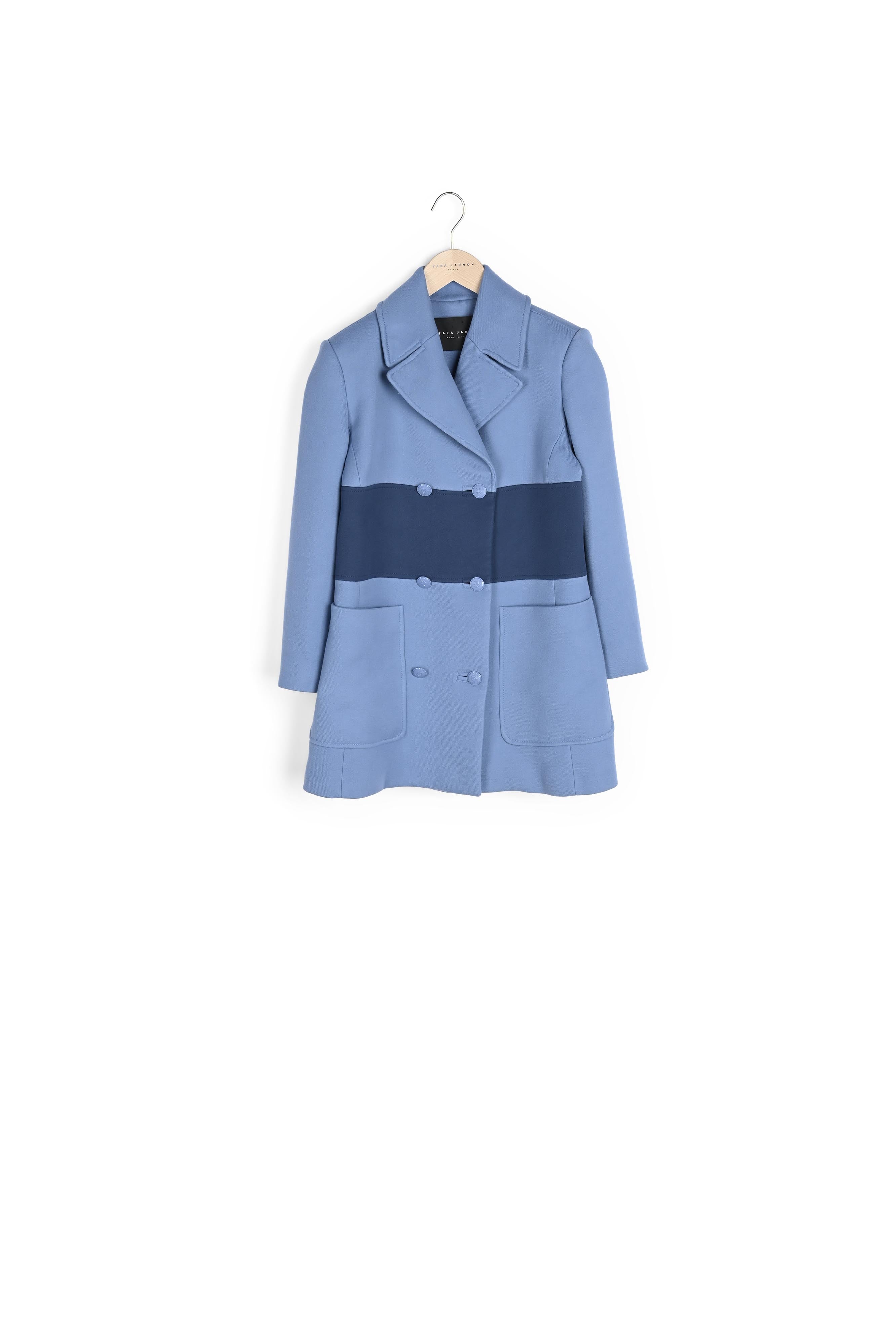 Manteau Marinella bleu en double coton Faume - seconde main