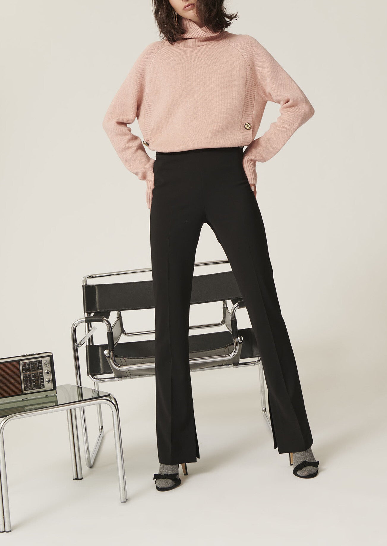 Pantalon Pharel noir en tailleur technique Faume - seconde main