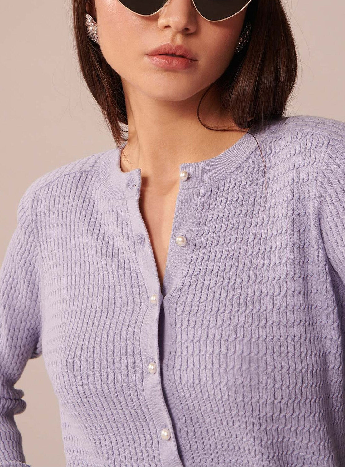 Gilet Graig parme en coton extrafin Faume - seconde main