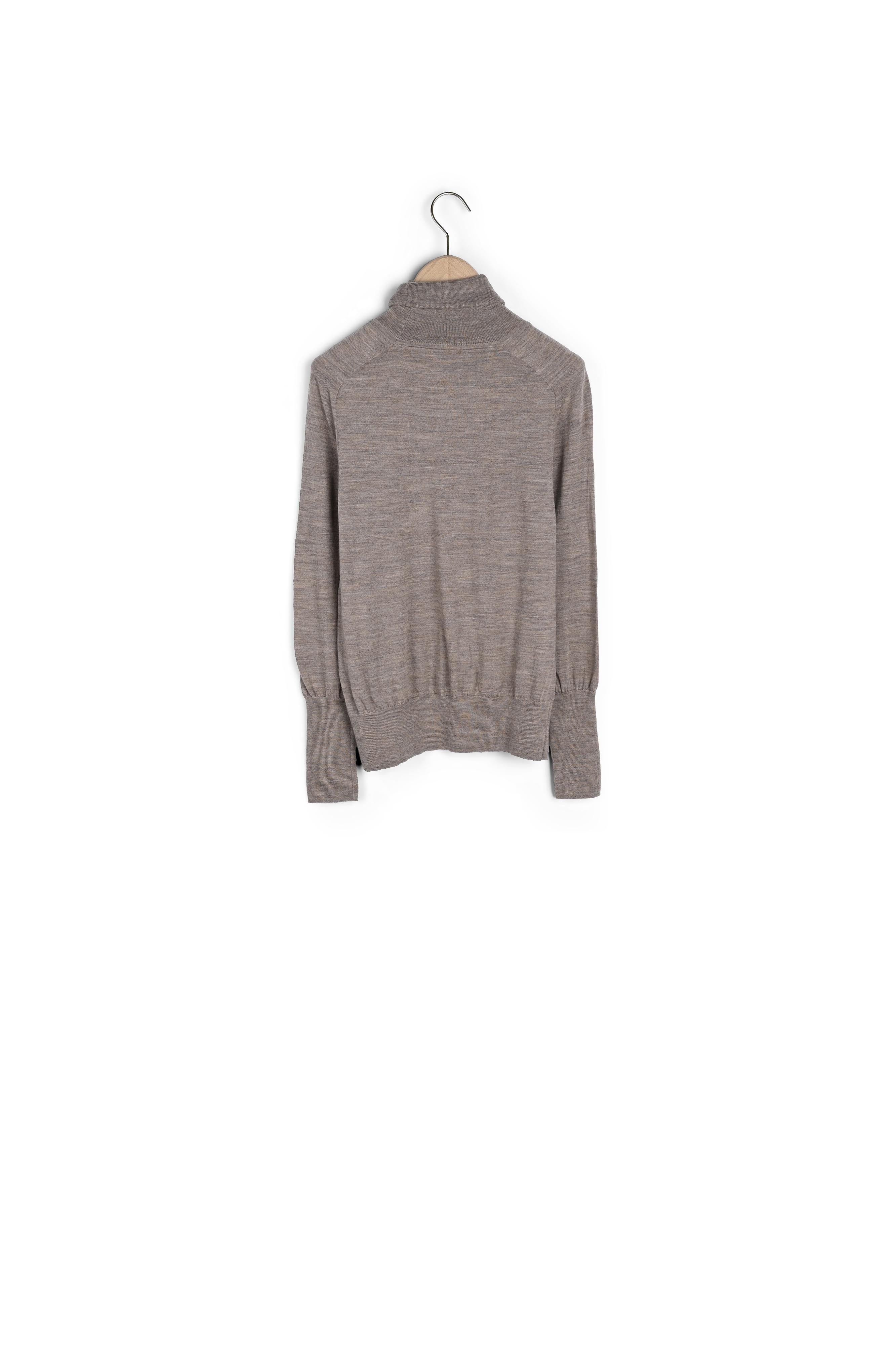 Pull Precious beige en merinos extrafin Faume - seconde main