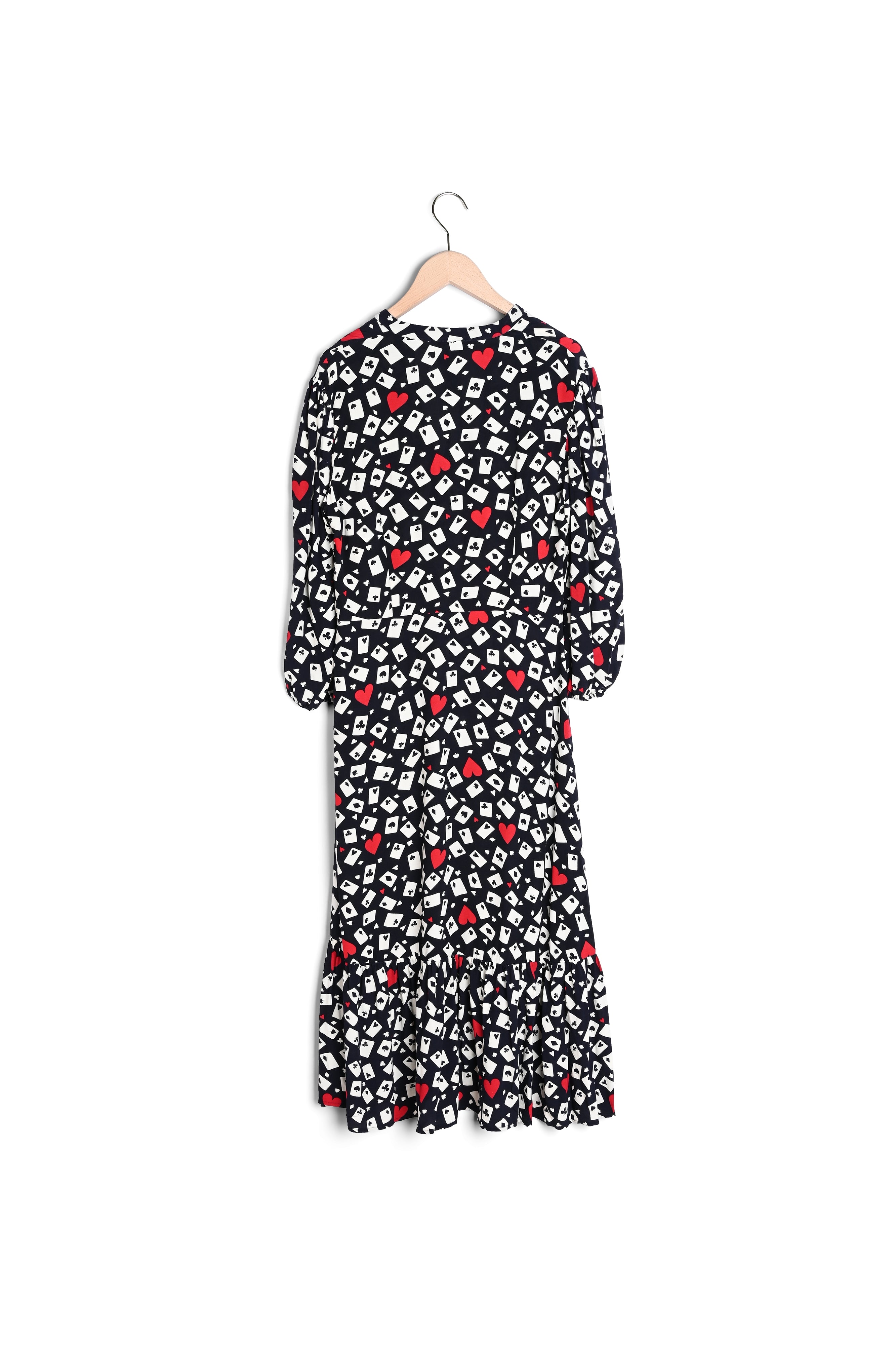 Robe Remelle bleu nuit imprimé en crêpe Faume - seconde main