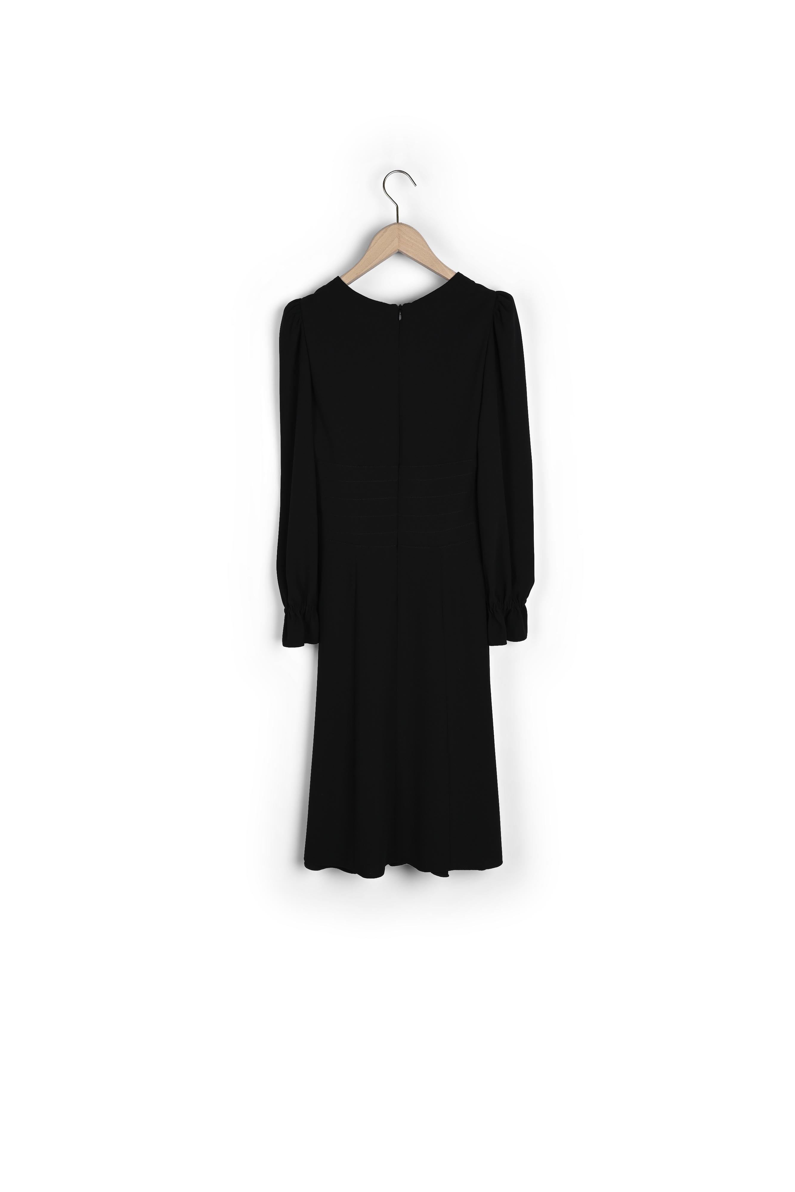 Robe Rosaria noire en crêpe Faume - seconde main