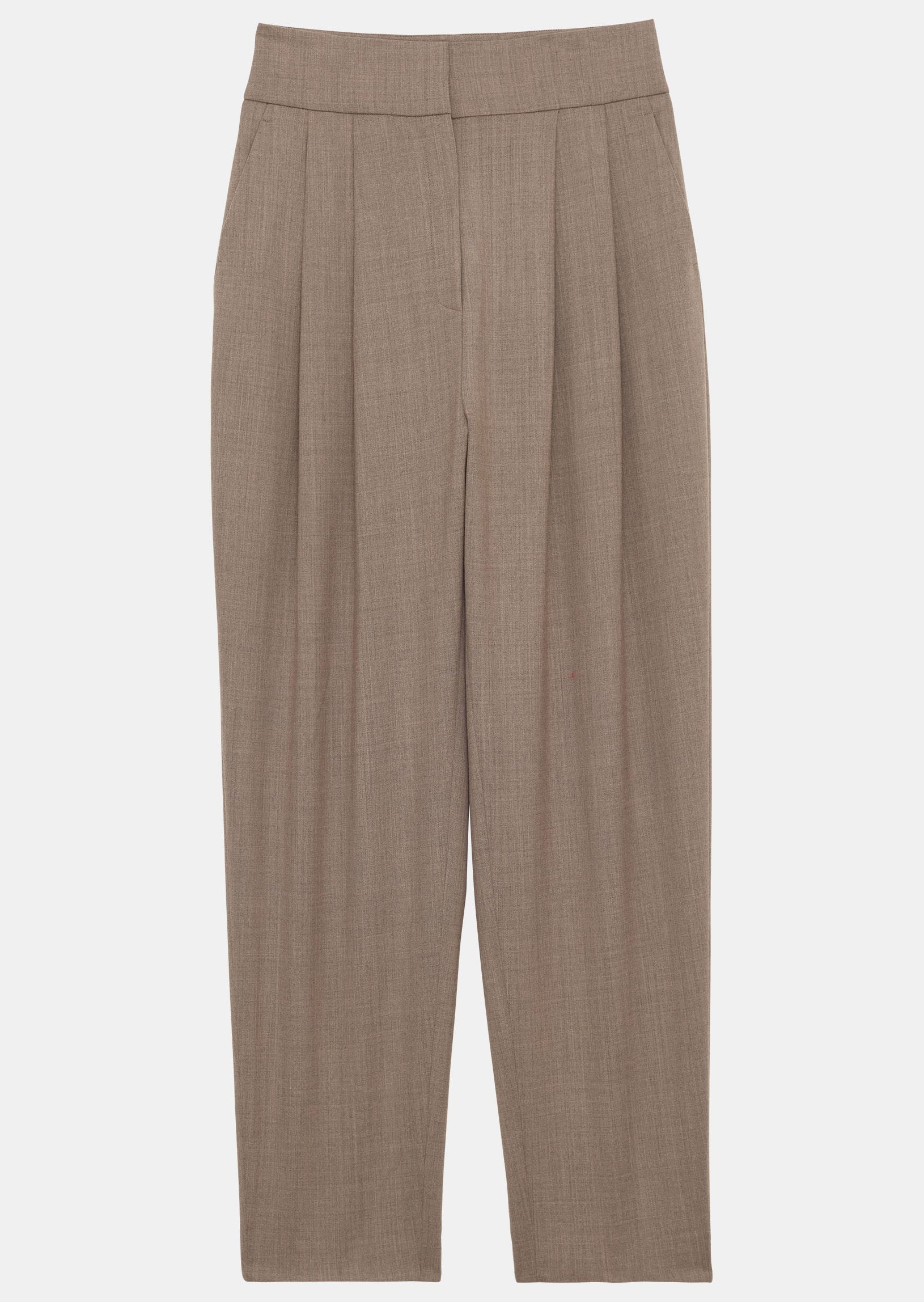 Pantalon Philadelphia beige en flanelle Faume - seconde main