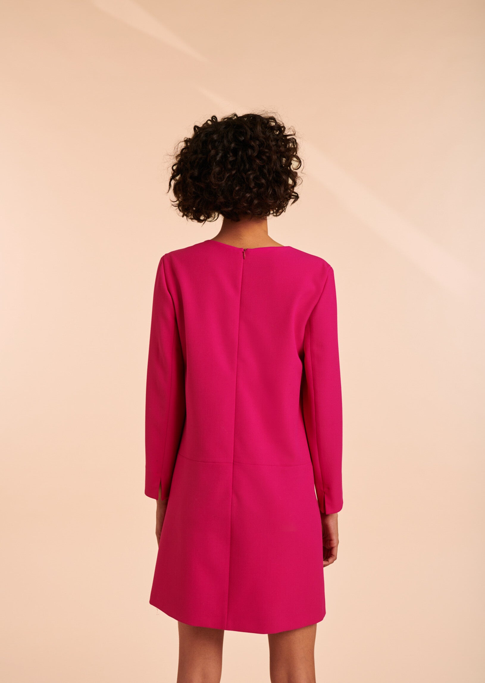 Robe Ruth fuschia en toile gabardine Faume - seconde main