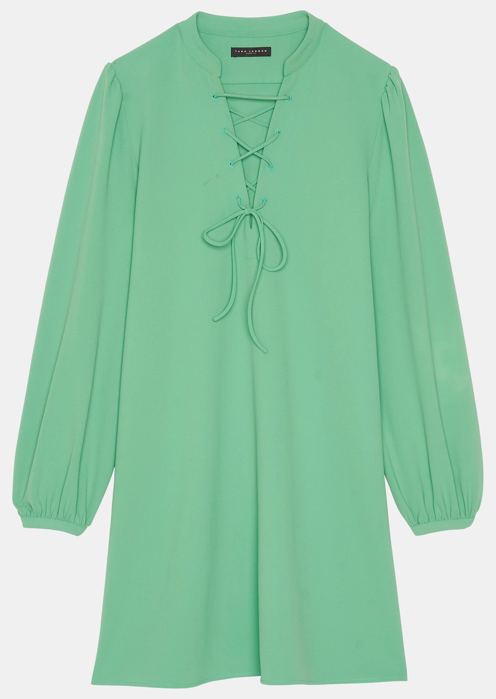 Robe Raiqa vert menthe en crêpe Faume - seconde main