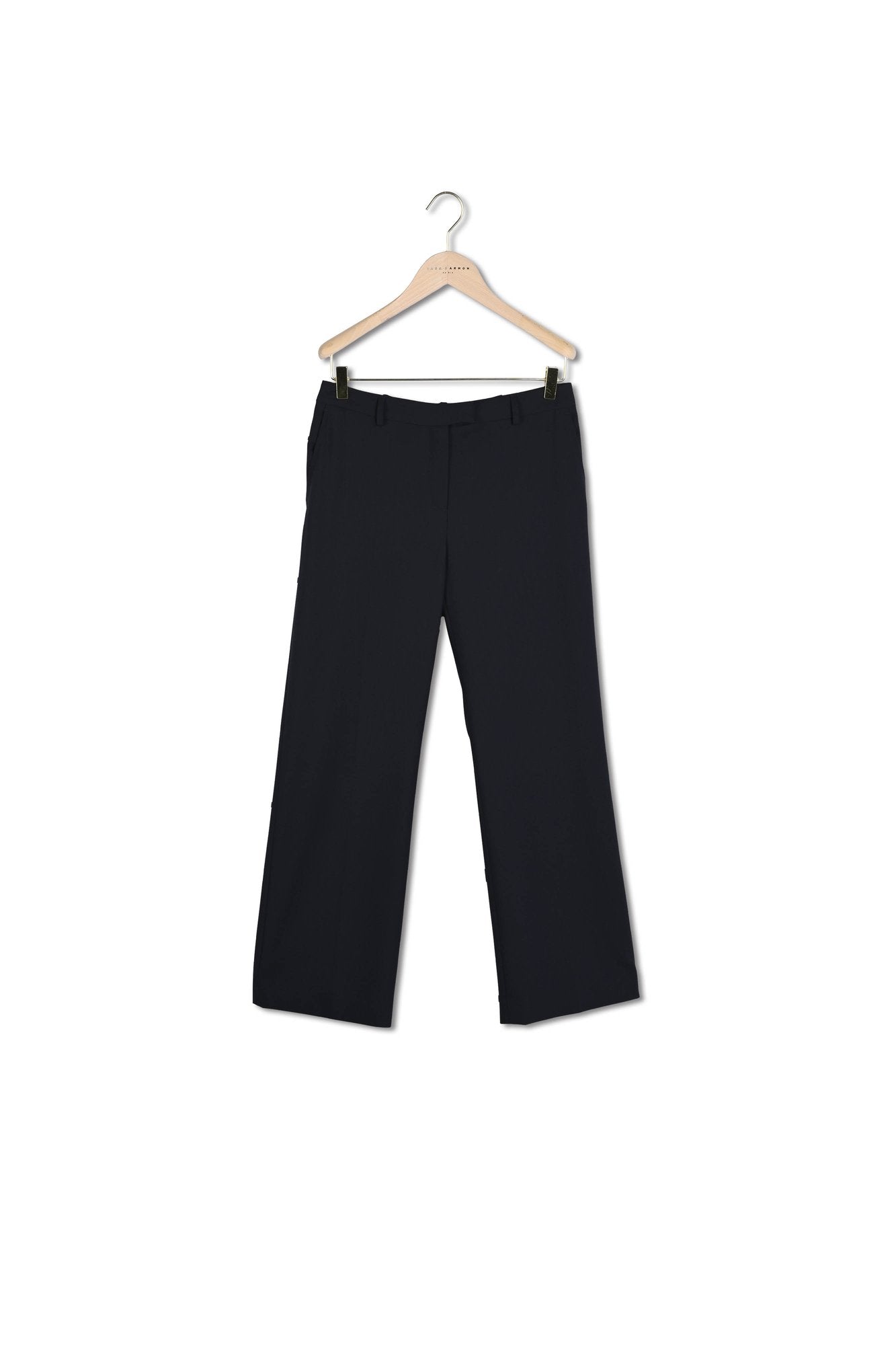 Pantalon Peter bleu nuit en laine froide Faume - seconde main