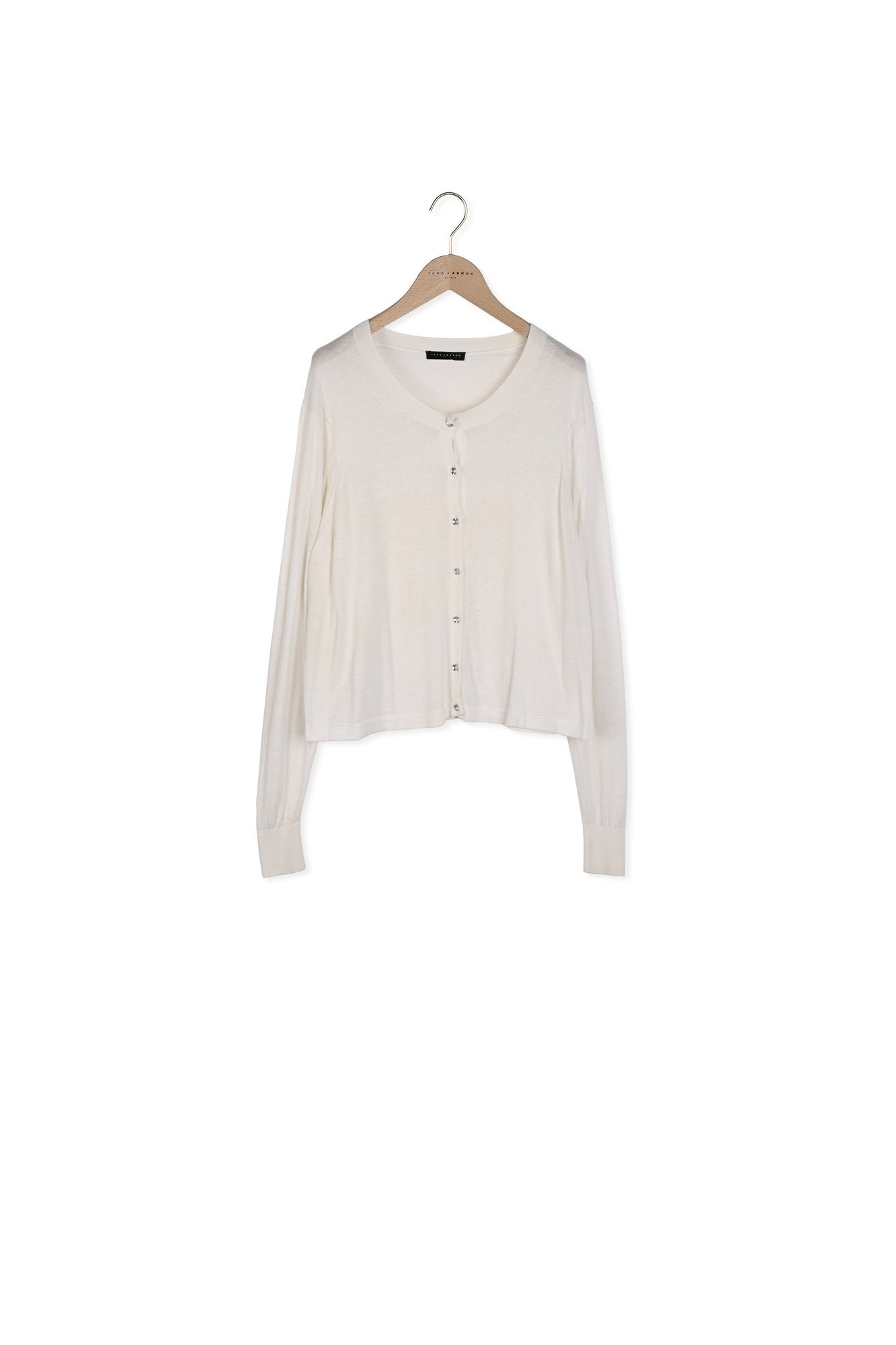 Gilet Geffrey écru en tencel extrafin Faume - seconde main