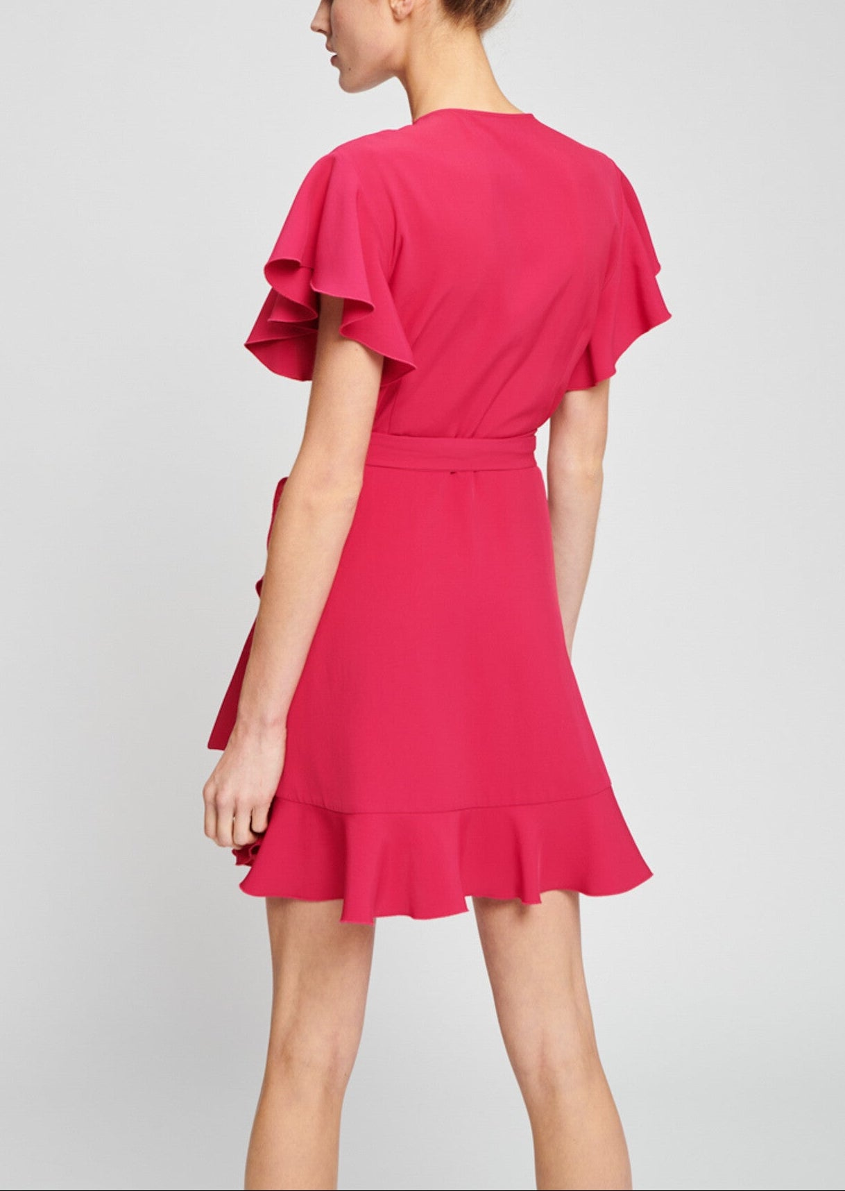 Robe rouge à volants Faume - seconde main