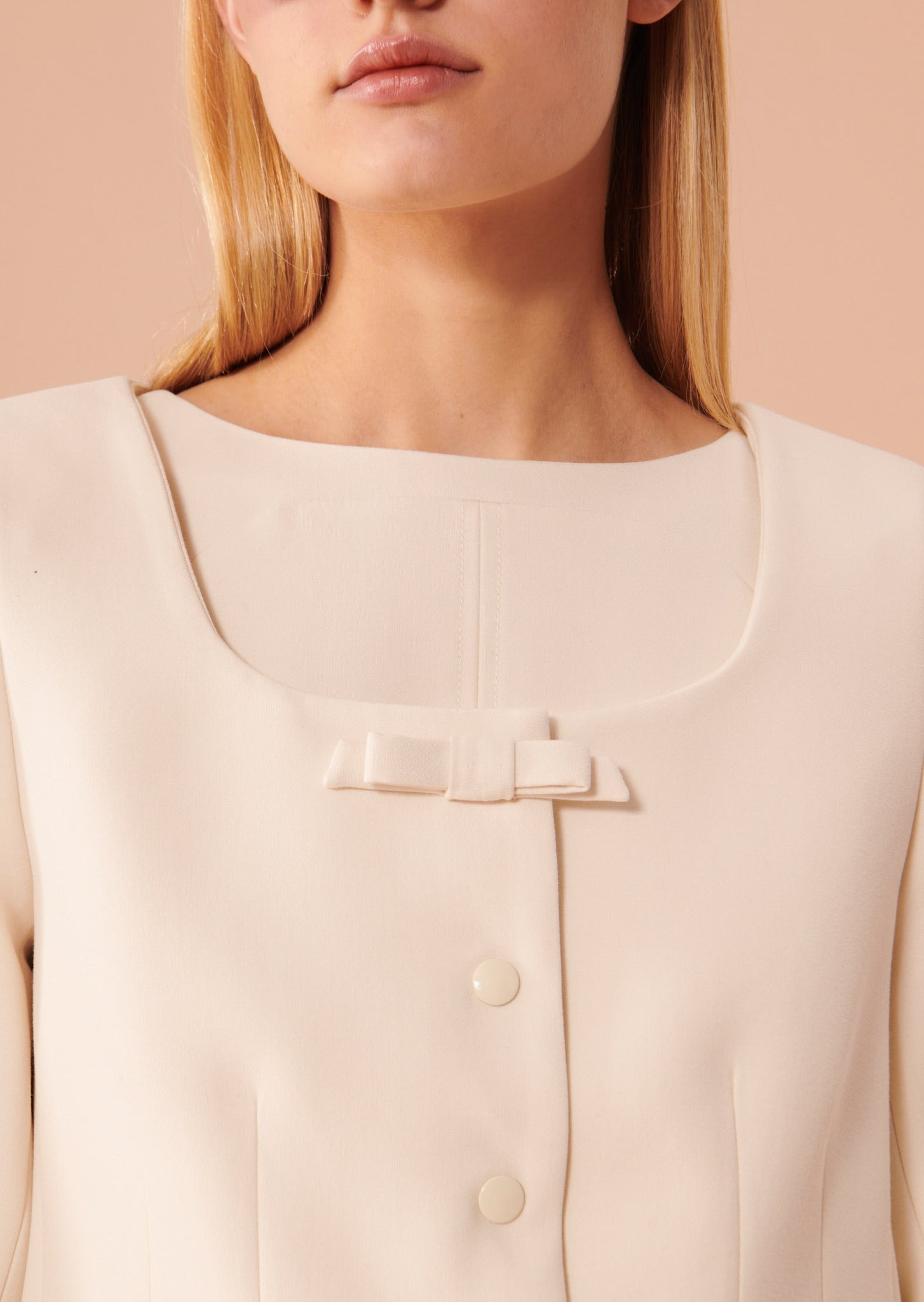 Veste Vernis écrue en toile double Faume - seconde main