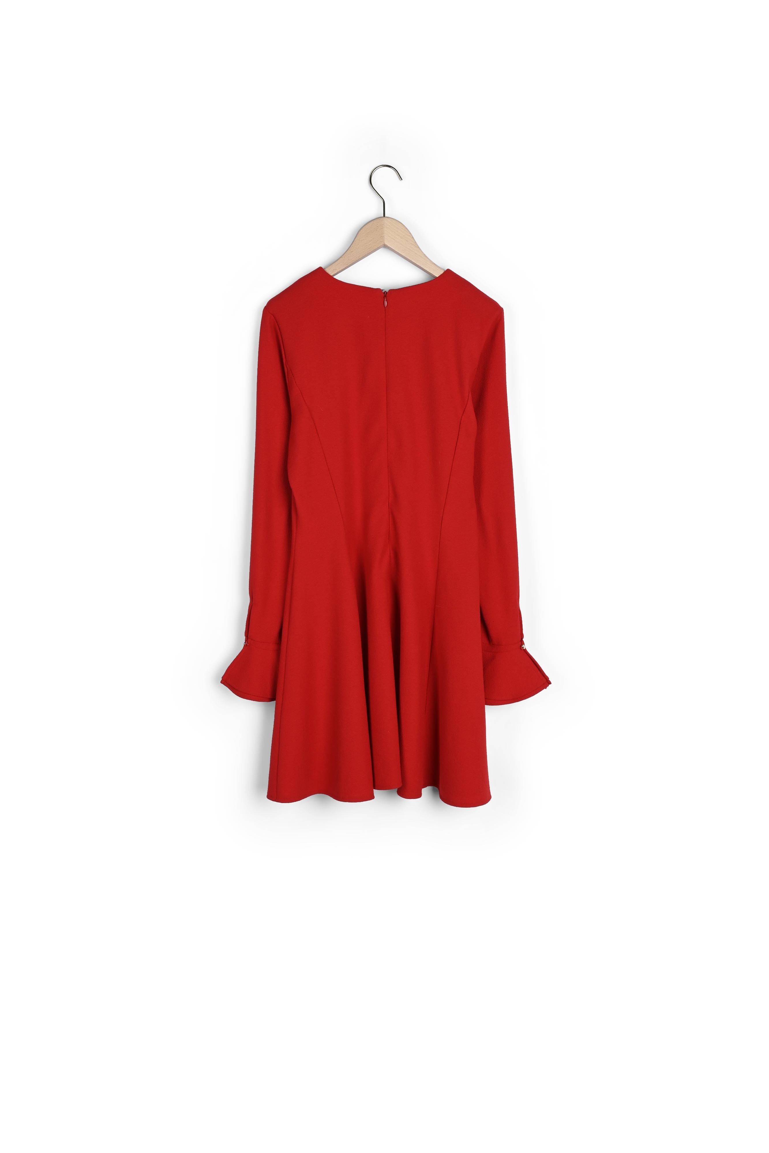 Robe Rael rouge en crêpe Faume - seconde main