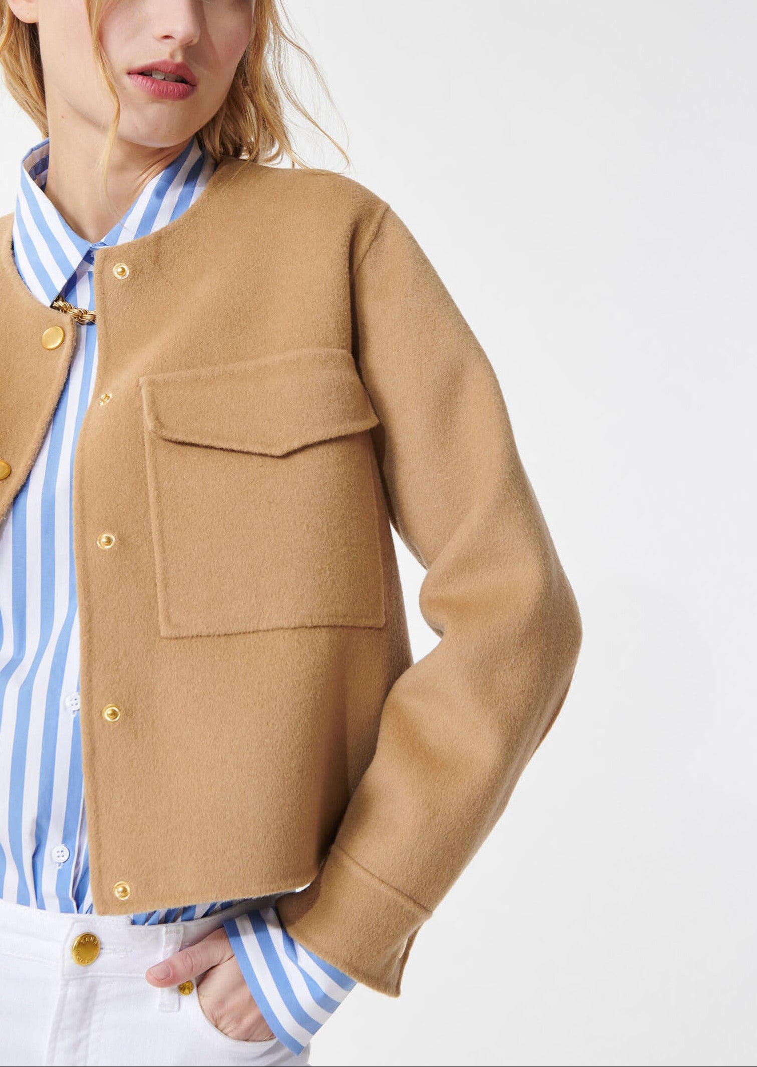 Veste Valensina beige double face Faume - seconde main