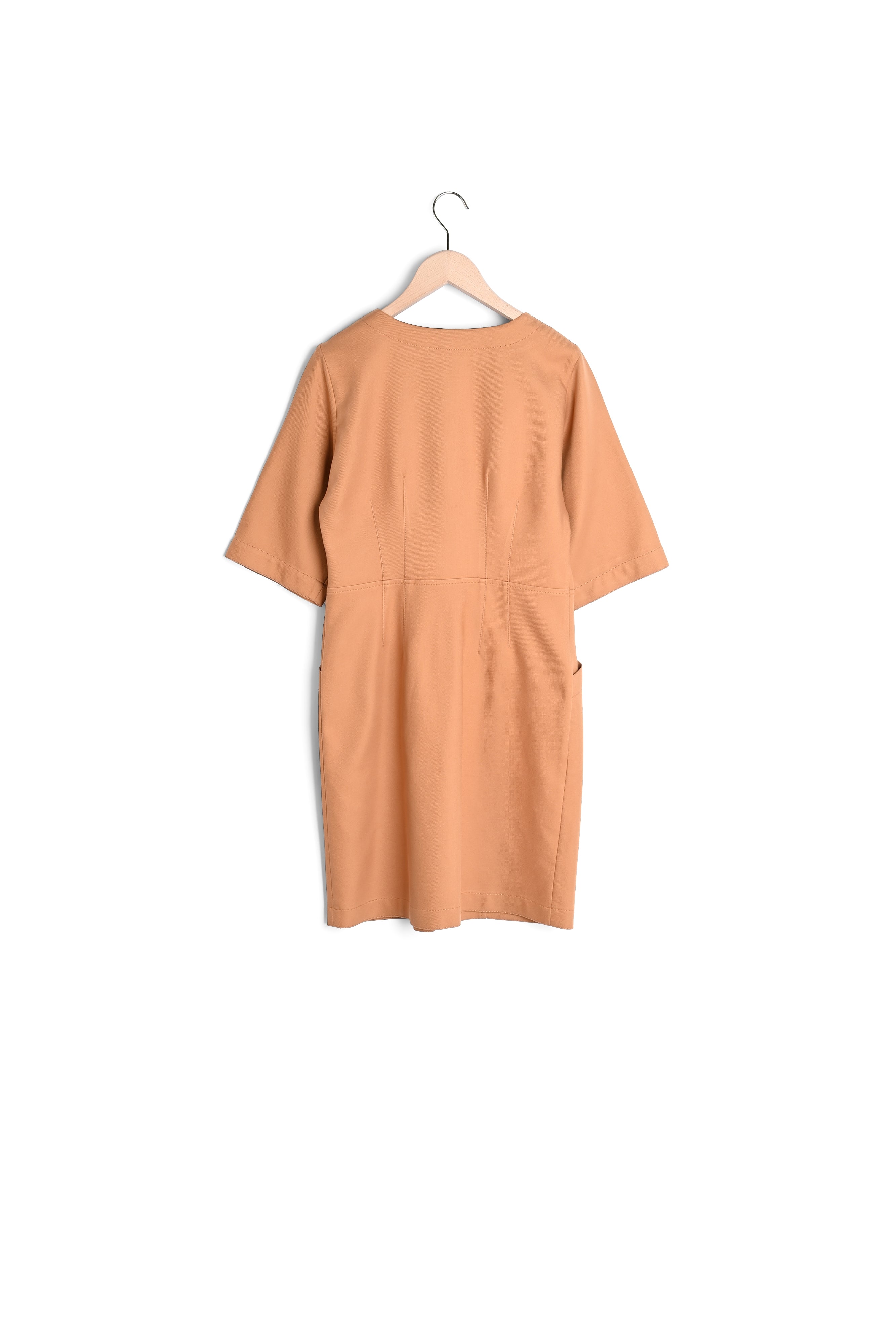 Robe Rima en coton twill camel Faume - seconde main