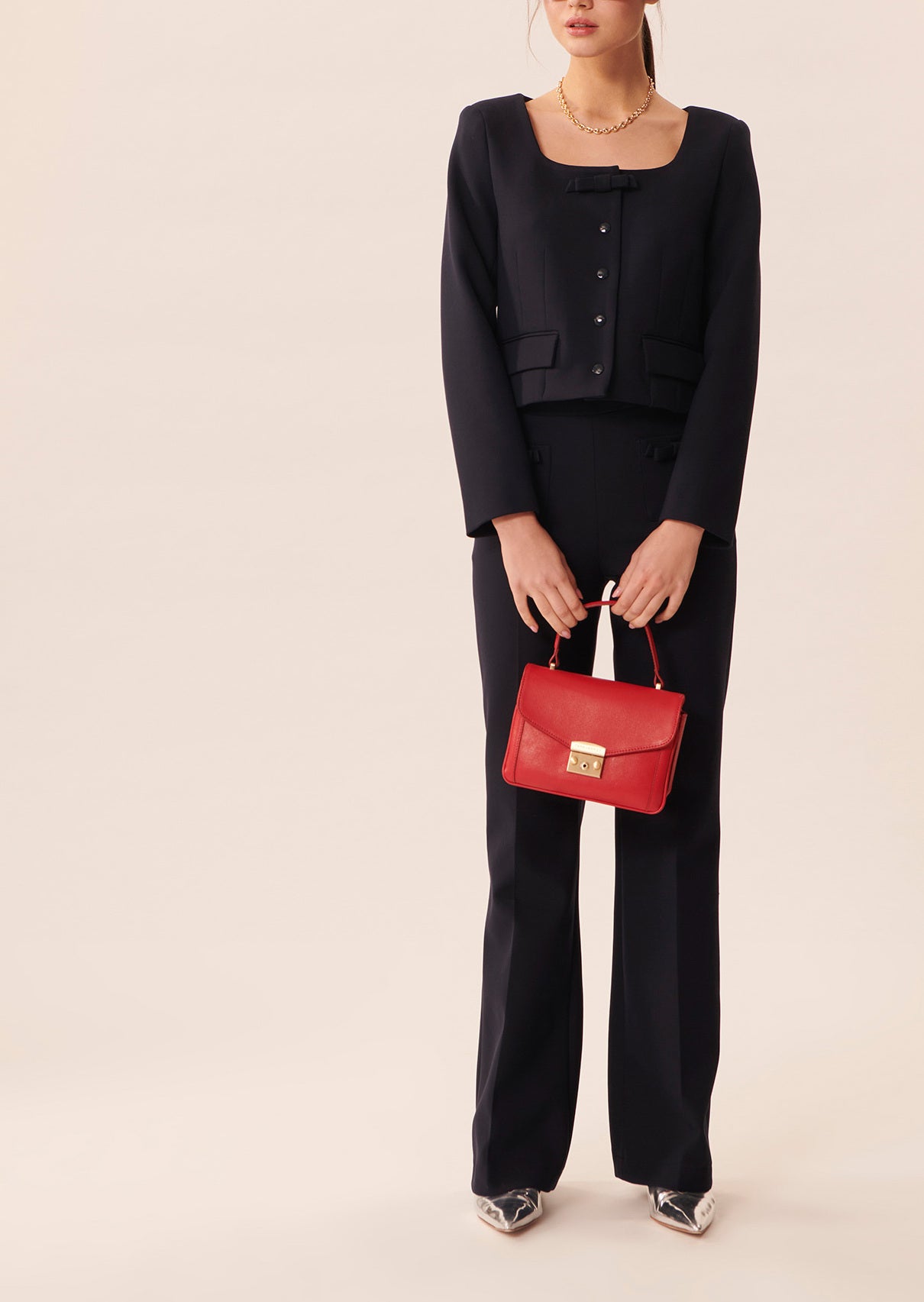 Veste Vernis bleu nuit en toile double Faume - seconde main