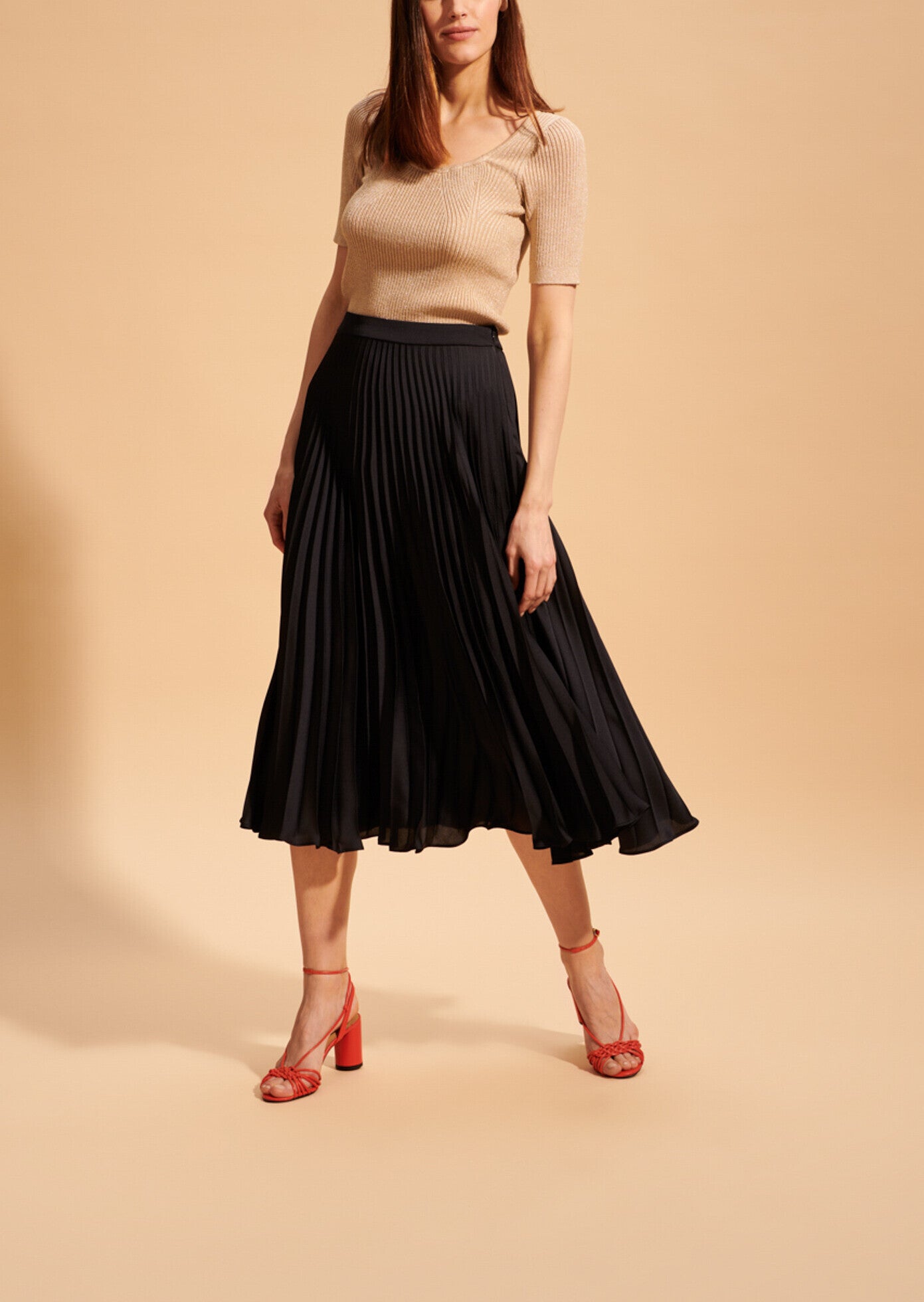 Jupe Juline bleu nuit Faume - seconde main