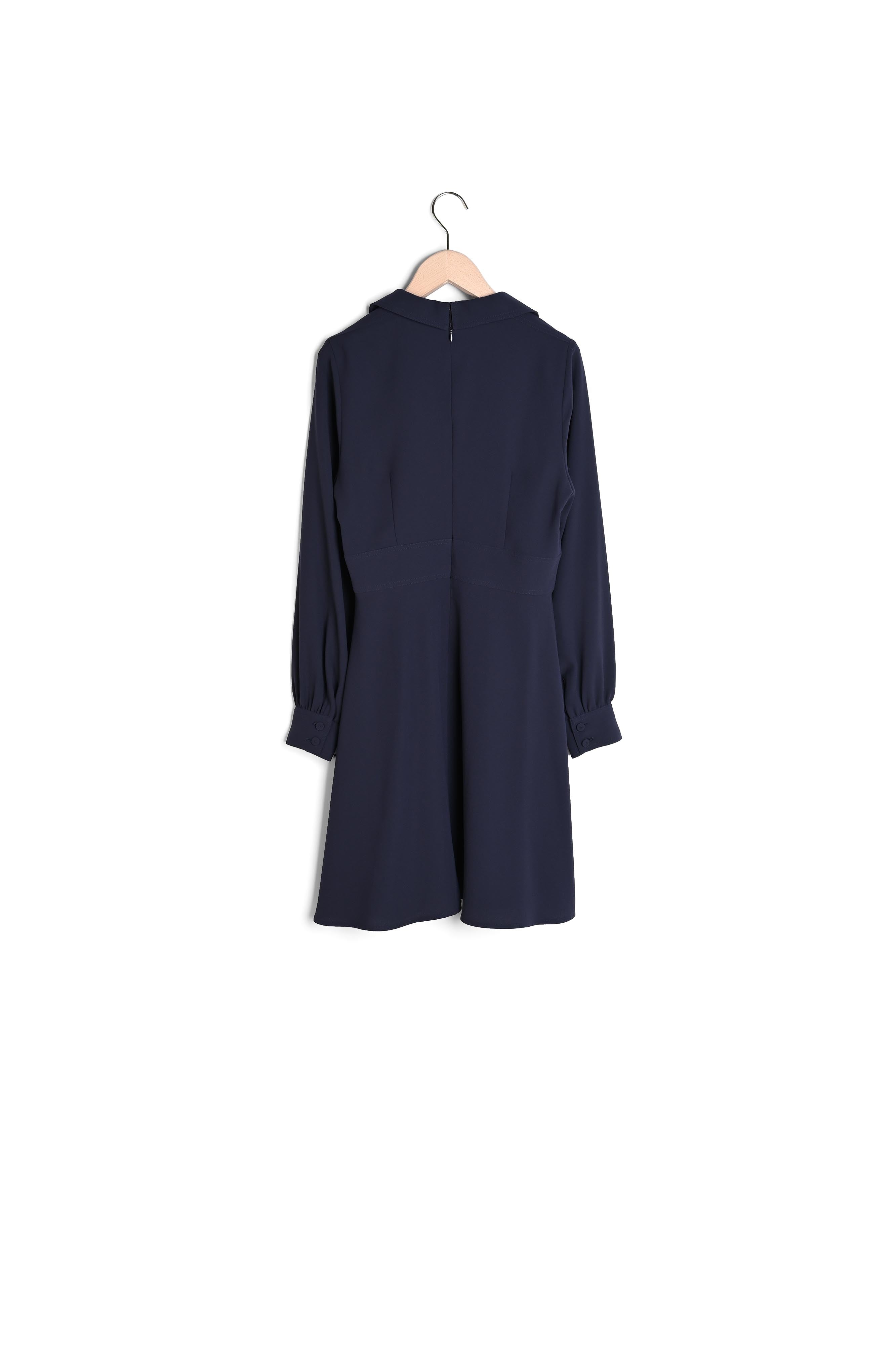 Robe Remi bleu nuit en crêpe Faume - seconde main