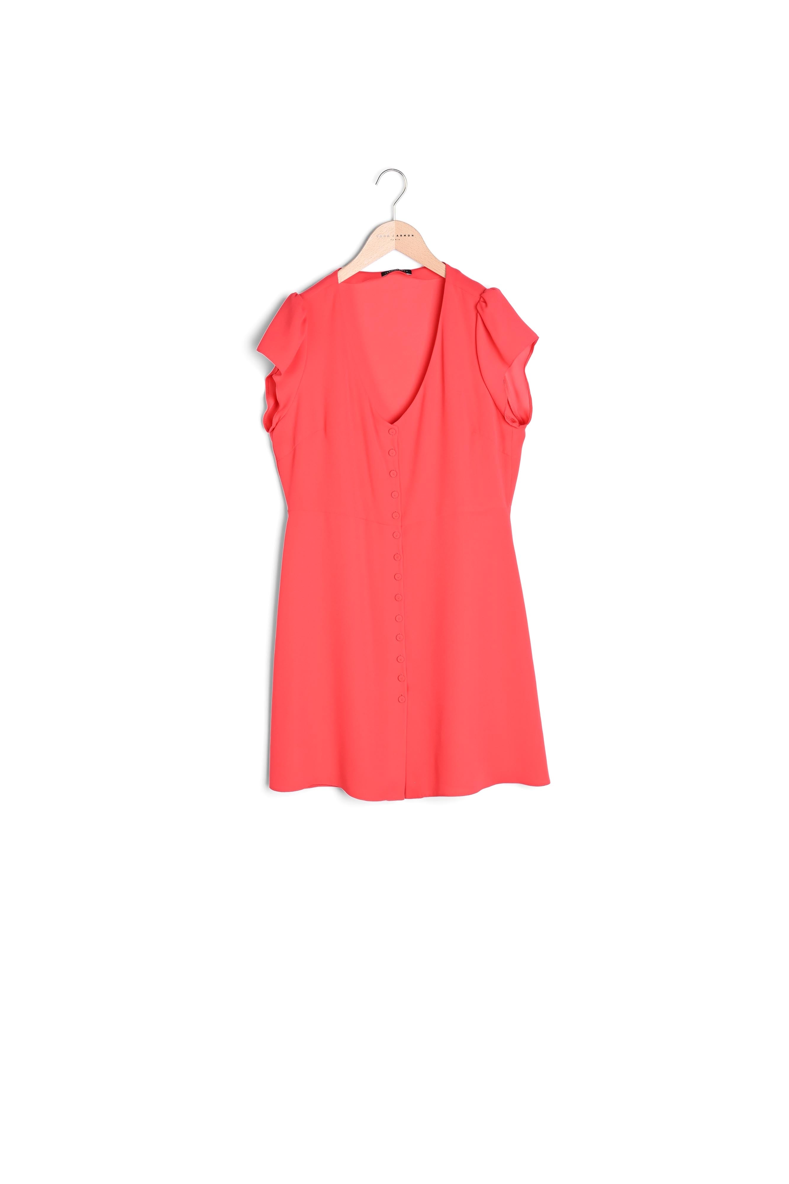 Robe Ruomi rouge en crêpe Faume - seconde main