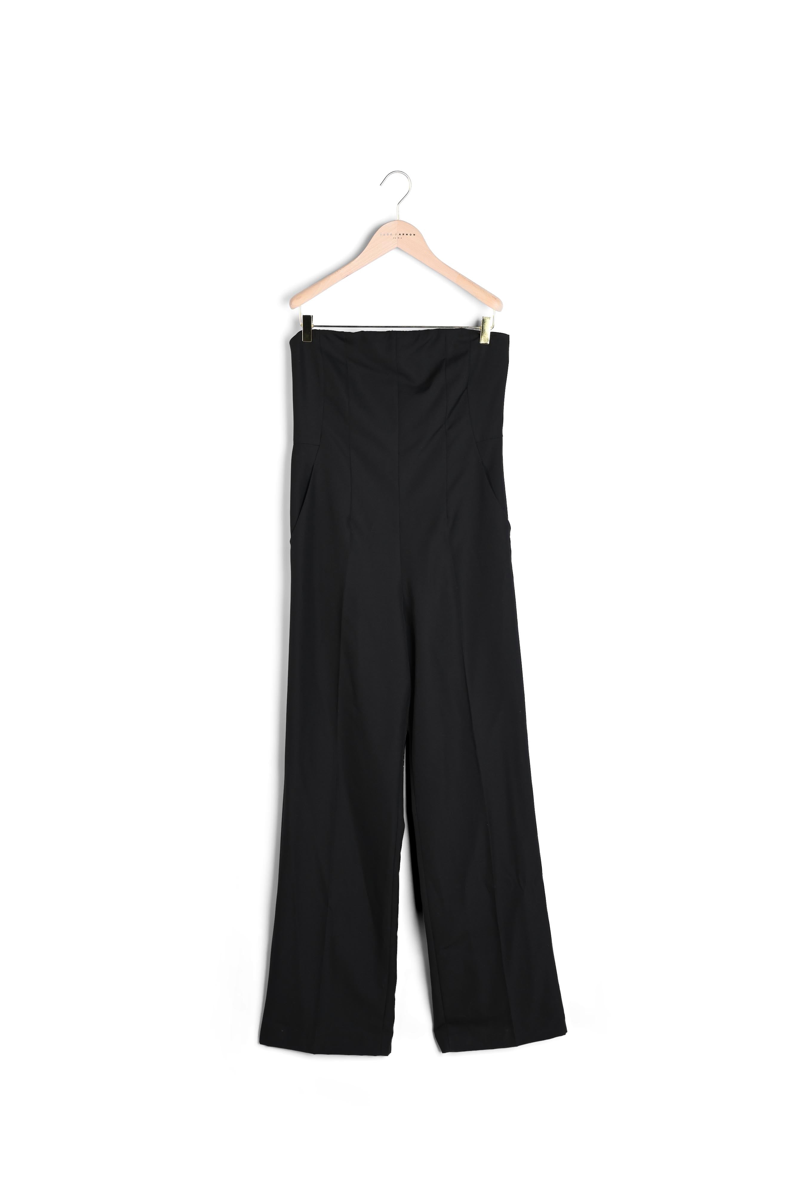 Combinaison bustier Perry Perry noire en laine froide Faume - seconde main