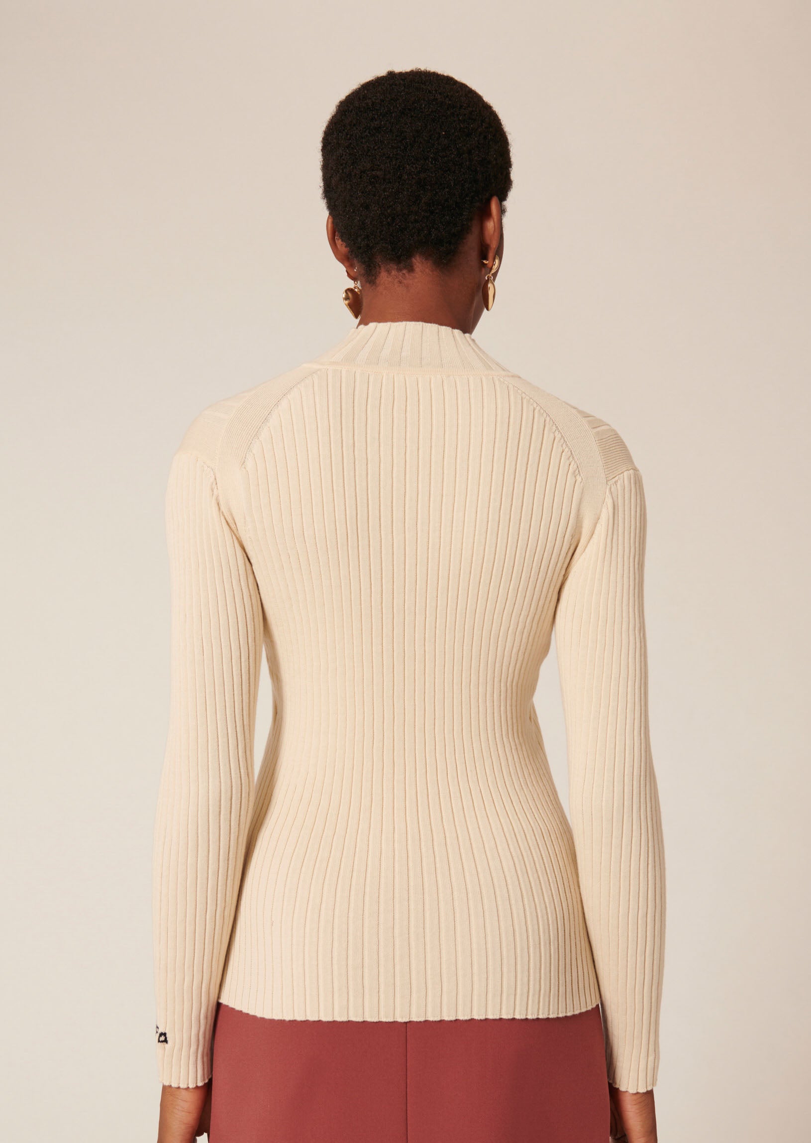 Pull Prudie écru en coton Faume - seconde main