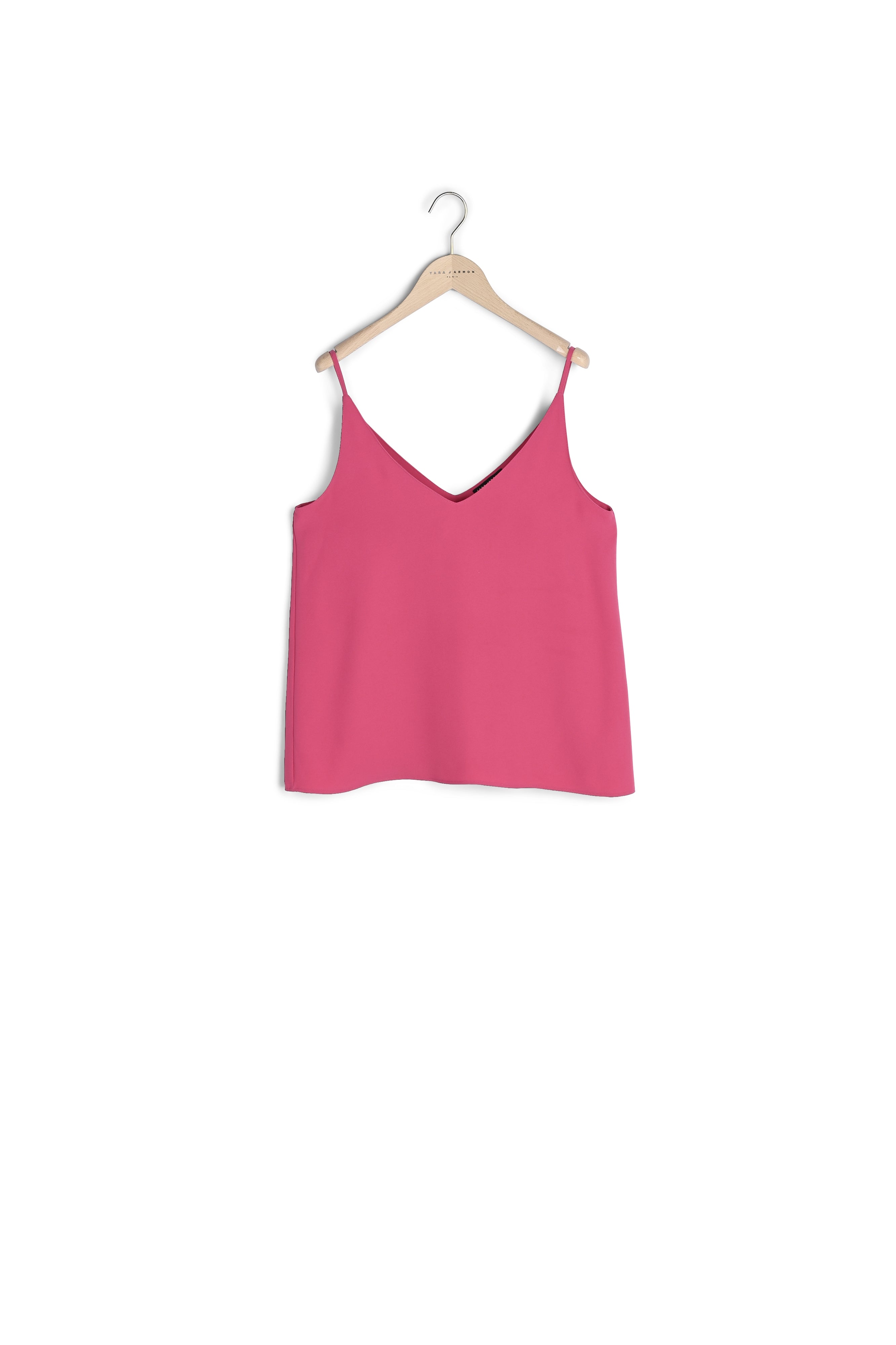 Top Tamara fuchsia en crêpe Faume - seconde main