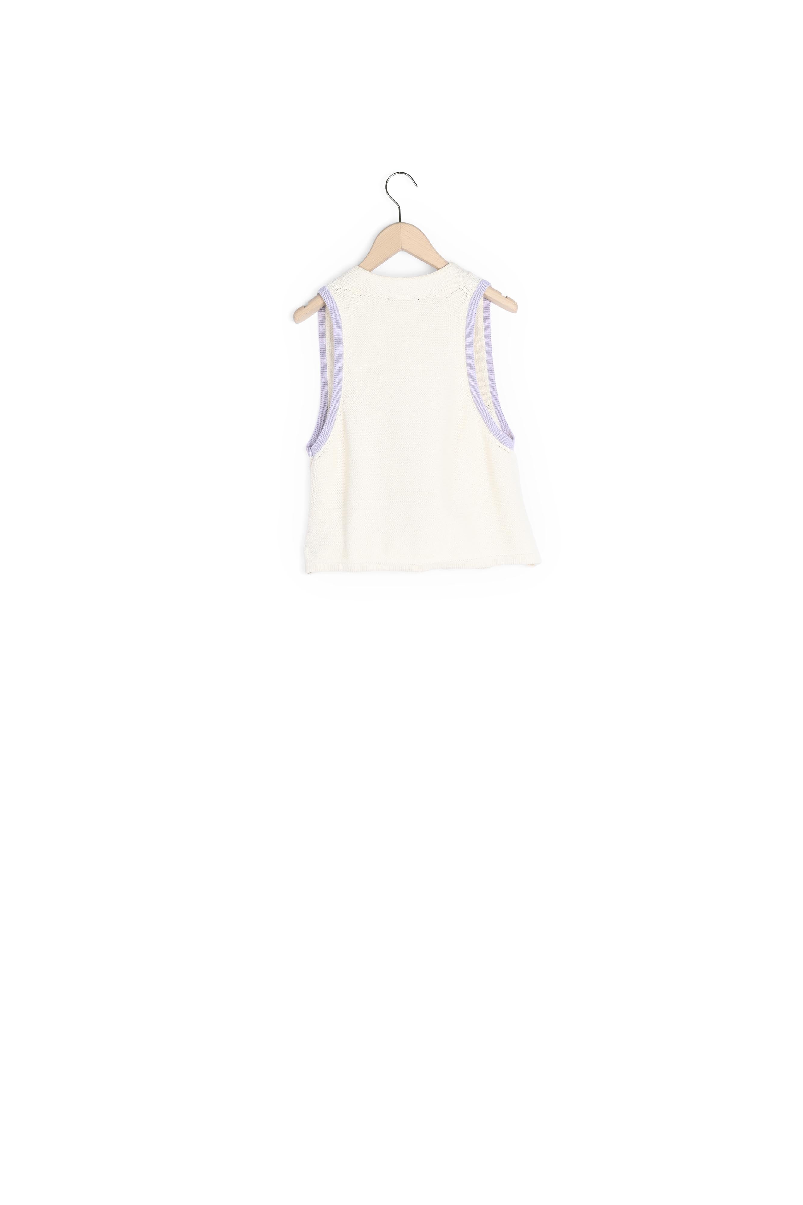 Gilet Garconne écru en coton bio Faume - seconde main