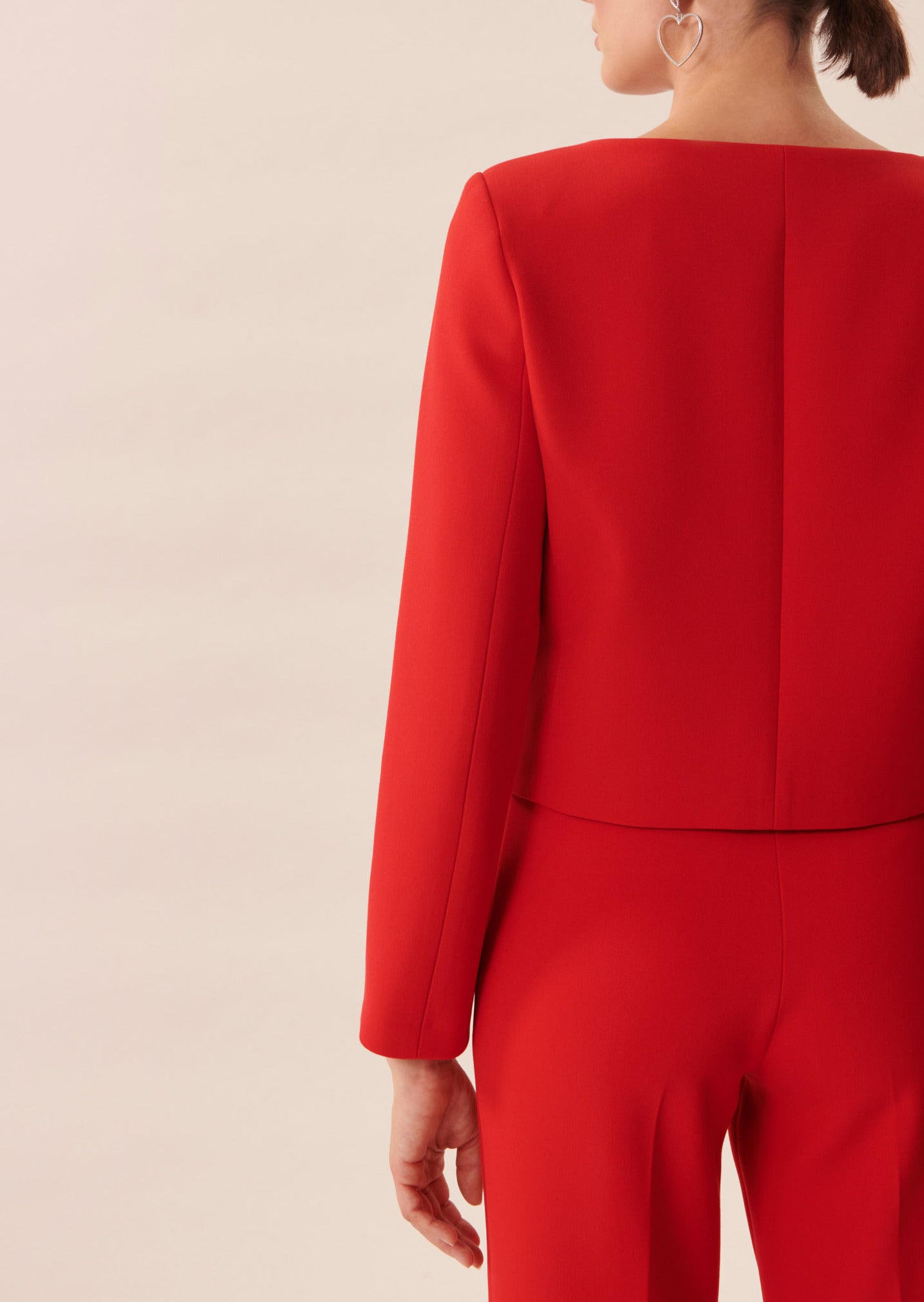 Veste Vernis rouge en toile double Faume - seconde main