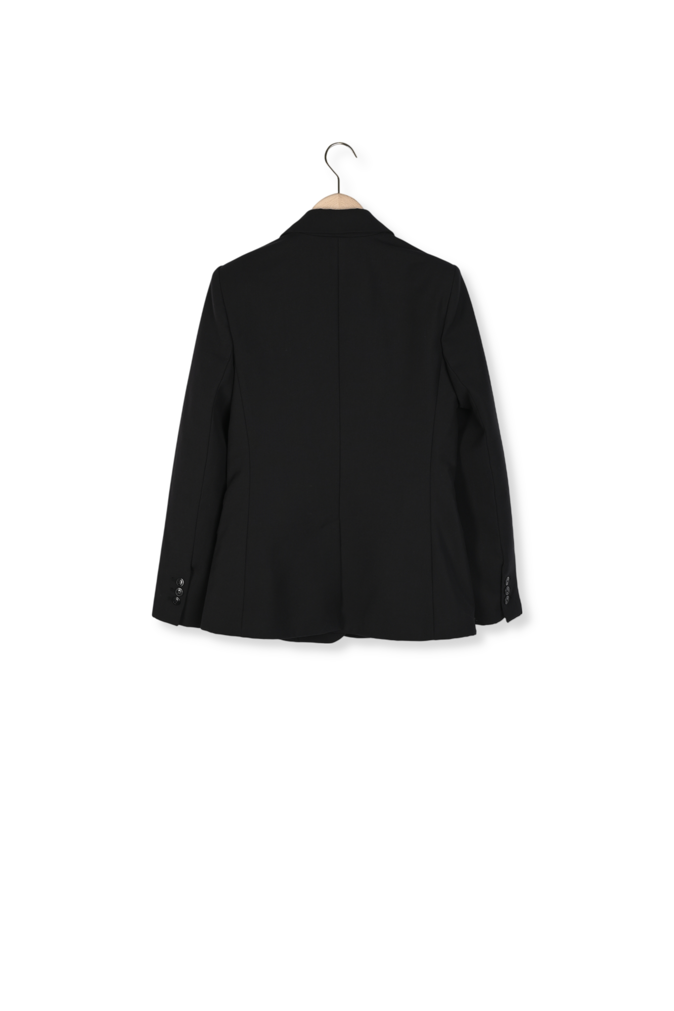 Veste noire en laine Vicenta Faume - seconde main