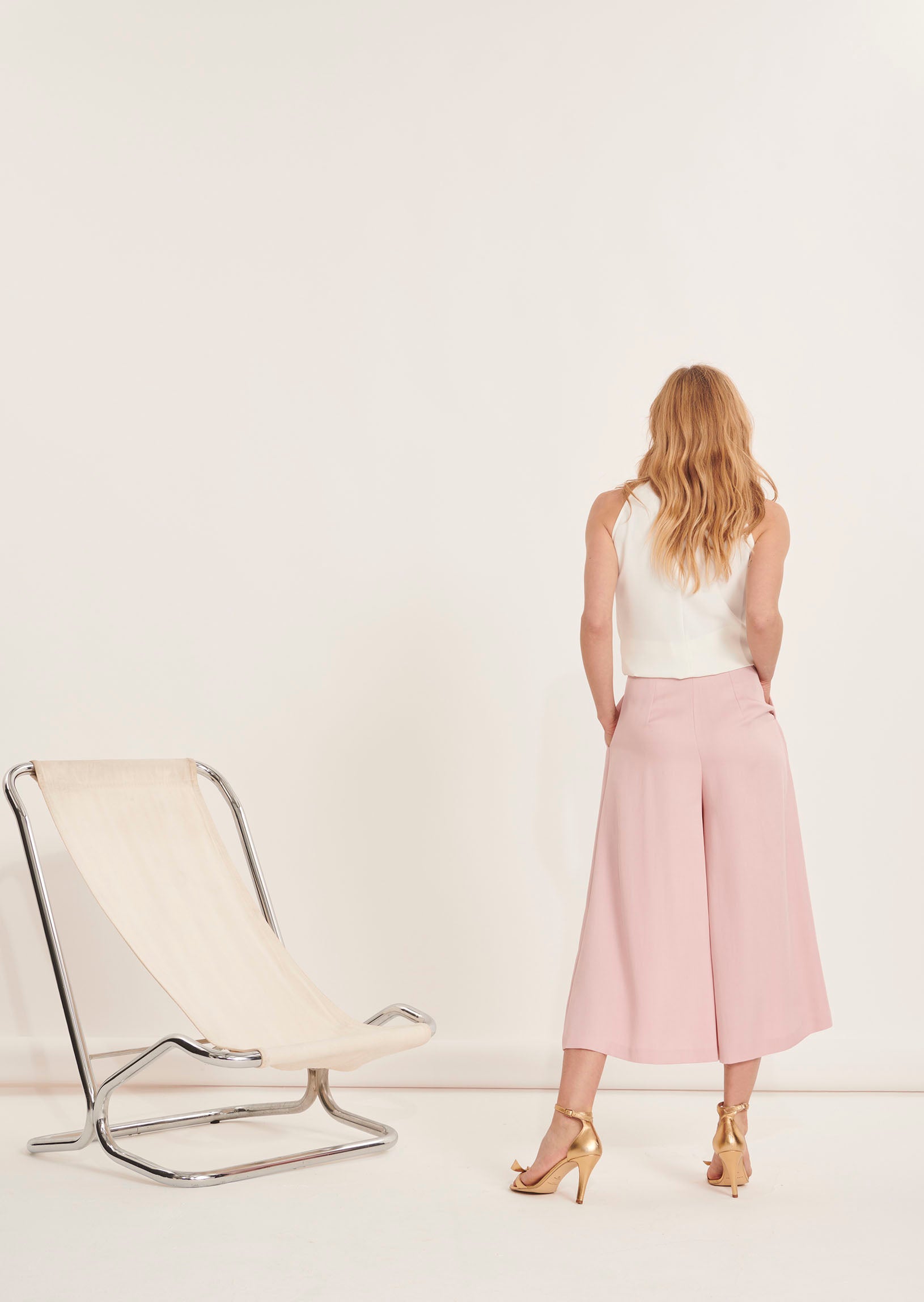 Pantalon Patsy rose pâle Faume - seconde main