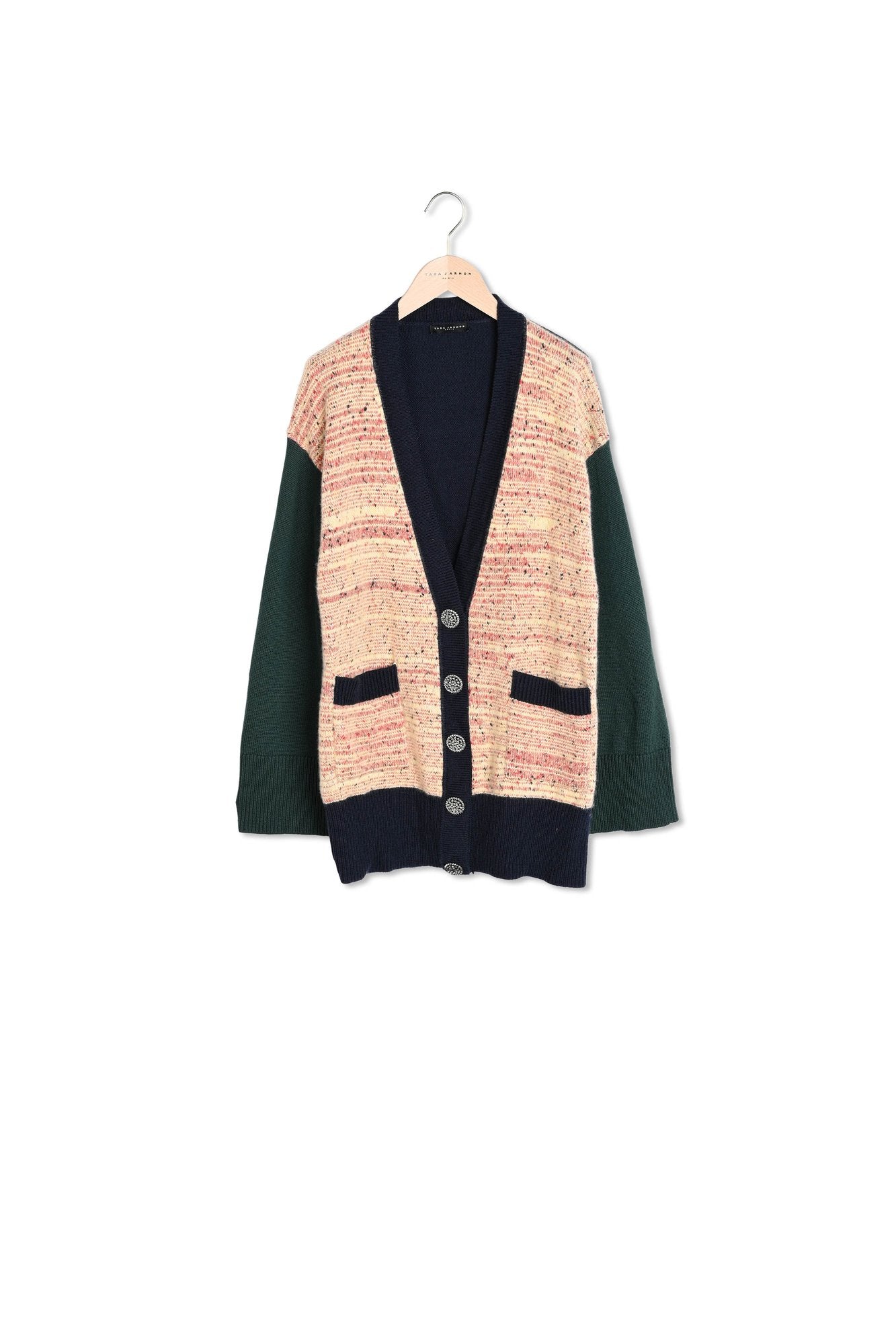 Gilet Ginger multicolore en laine Faume - seconde main
